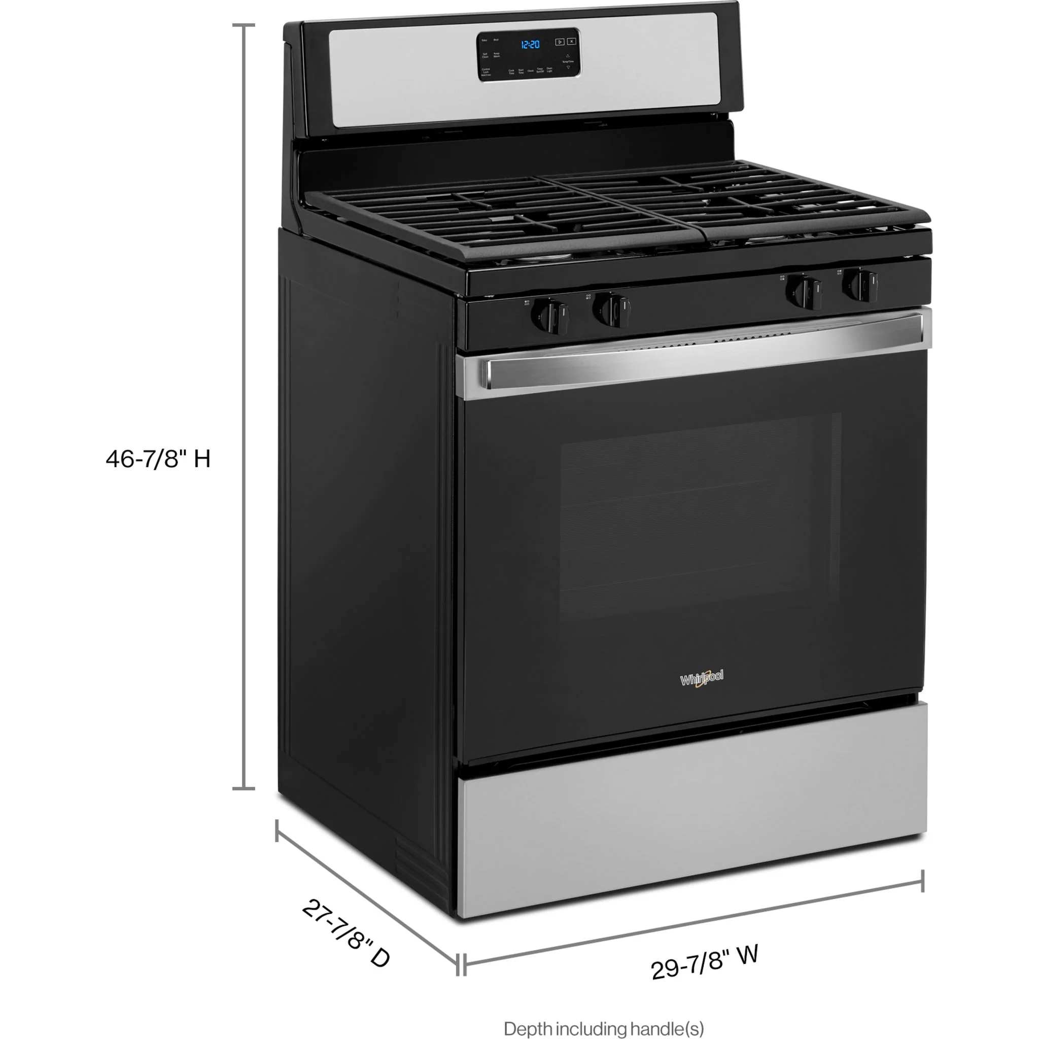 Whirlpool 5.0 cu. ft. gas range with SpeedHeat burner (WFG515S0JS) - Image 4