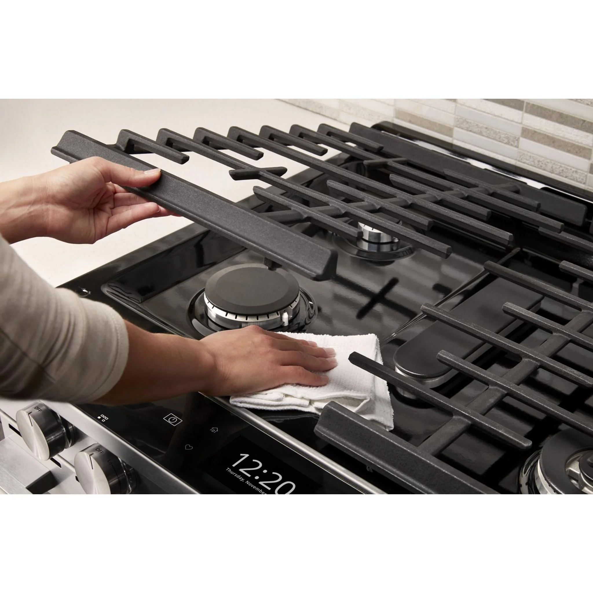 Whirlpool 5.8 cu. ft. Smart Front Control Gas Range with EZ-2-Lift Hinged Cast-Iron Grates (WEGA25H0HZ) - Image 18