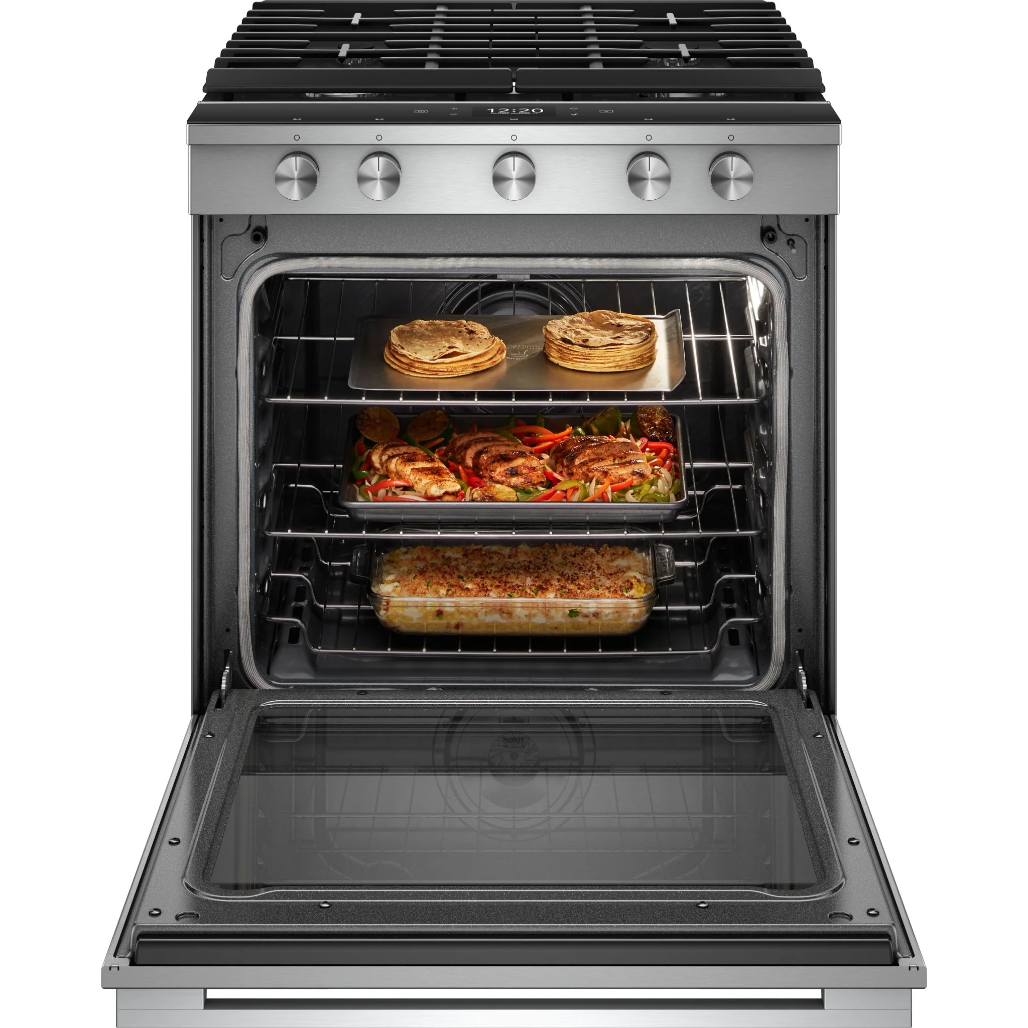 Whirlpool 5.8 cu. ft. Smart Front Control Gas Range with EZ-2-Lift Hinged Cast-Iron Grates (WEGA25H0HZ) - Image 2