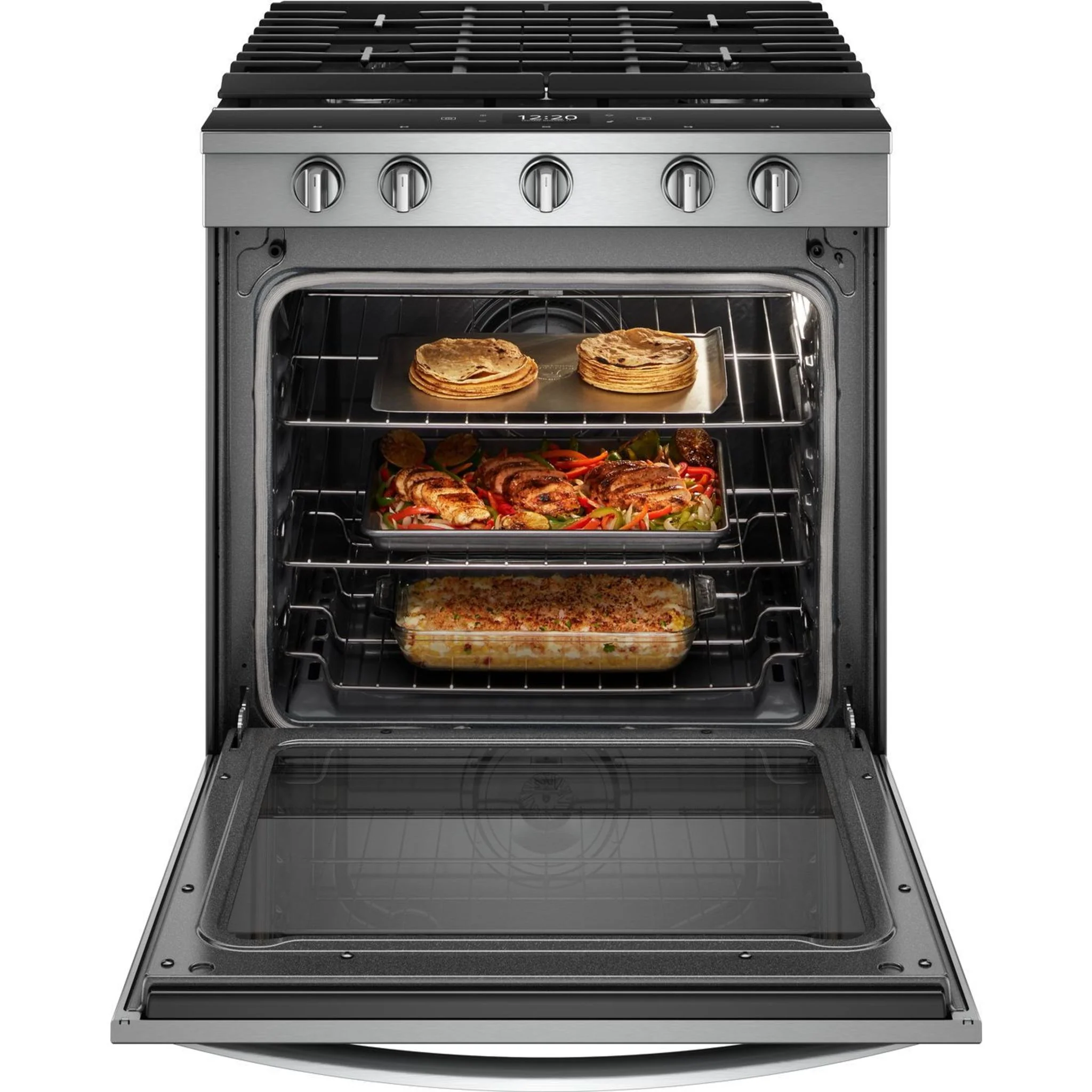 Whirlpool 5.8 cu.ft. Smart Slide-in Gas Range with Air Fry, when Connected - Stainless Steel (WEG750H0HZ) - Image 13