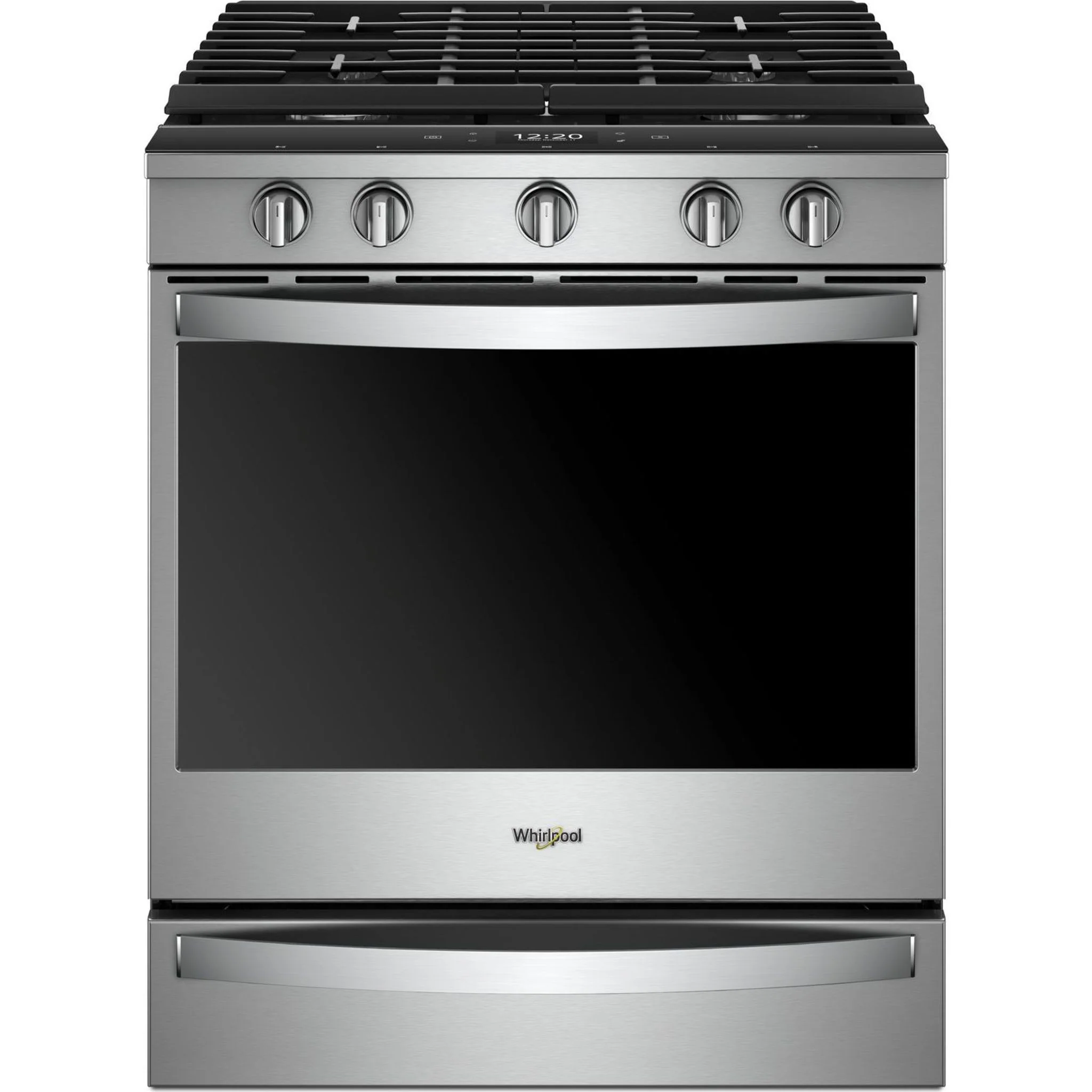 Whirlpool 5.8 cu.ft. Smart Slide-in Gas Range with Air Fry, when Connected - Stainless Steel (WEG750H0HZ) - Image 3