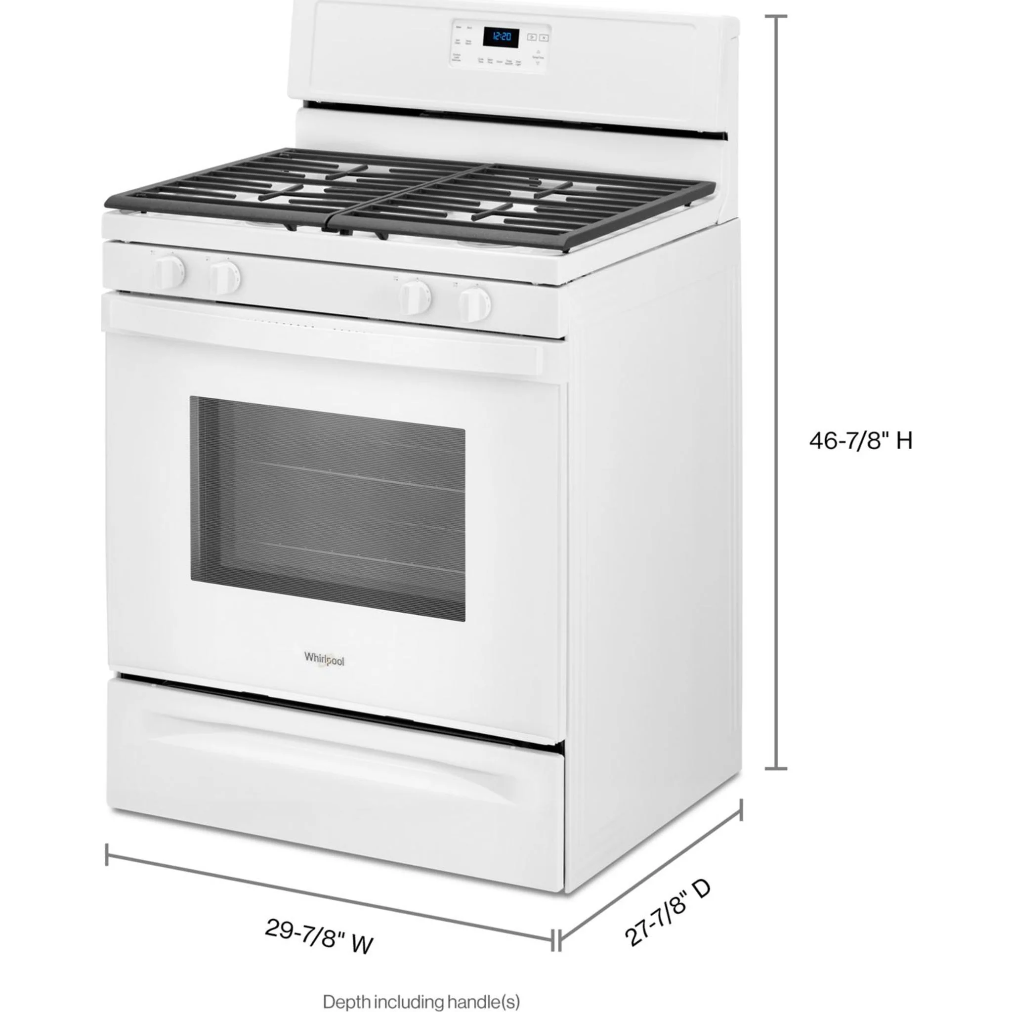 Whirlpool 5.0 cu. ft. gas range with SpeedHeat burner (WFG515S0JW) - Image 27