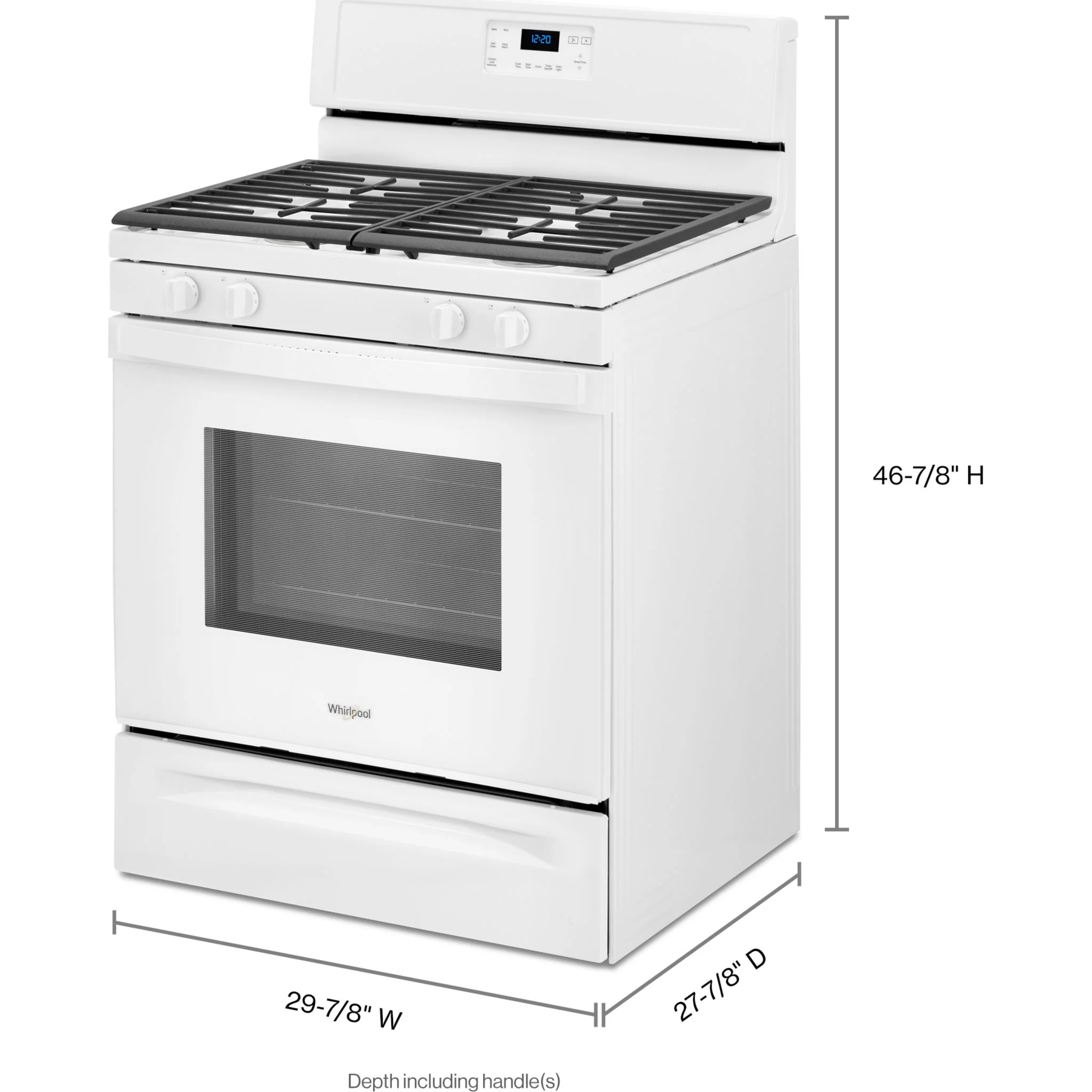 Whirlpool 5.0 cu. ft. gas range with SpeedHeat burner (WFG515S0JW) - Image 3