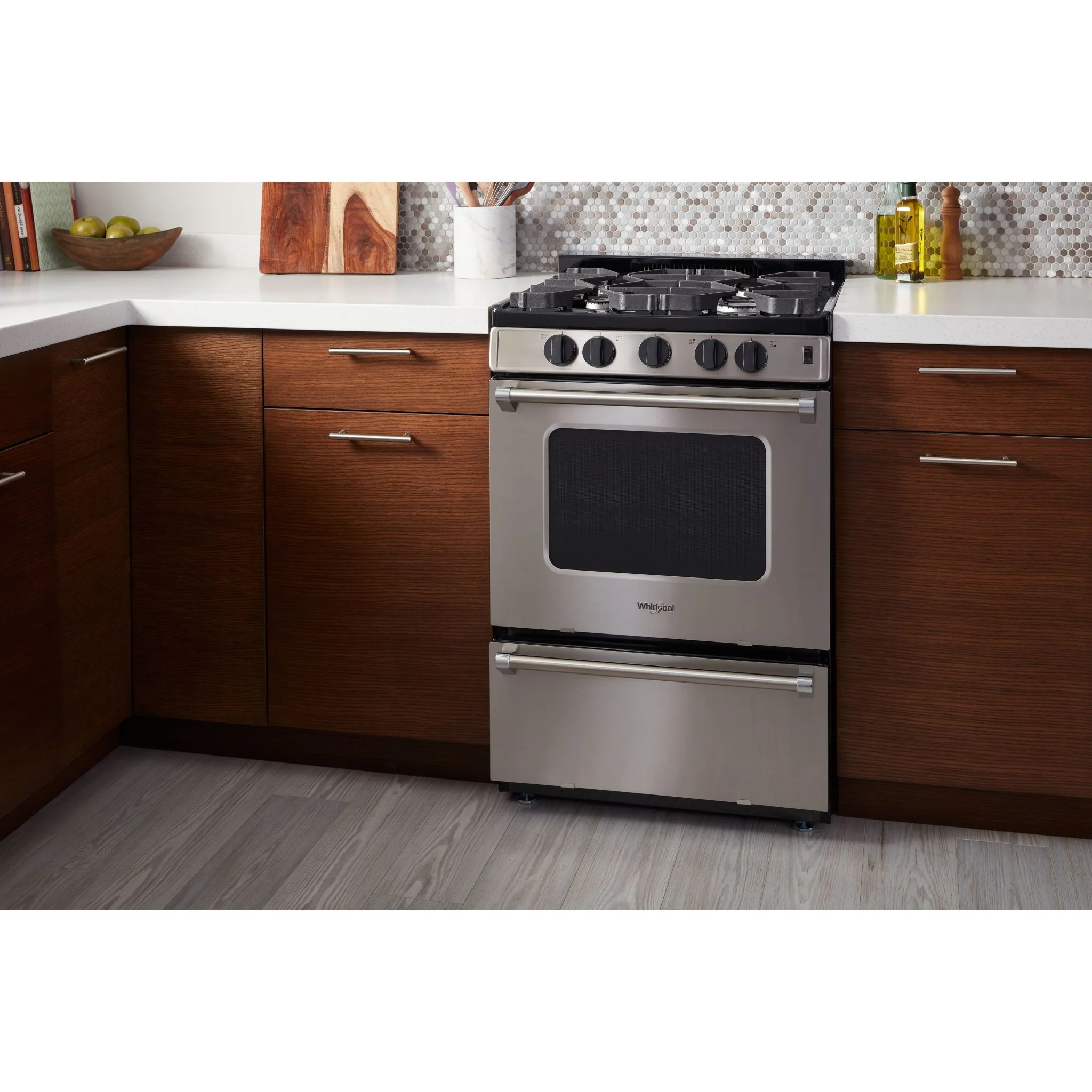 Whirlpool 24-inch Freestanding Gas Range with Sealed Burners -Stainless Steel (WFG500M4HS) - Image 15