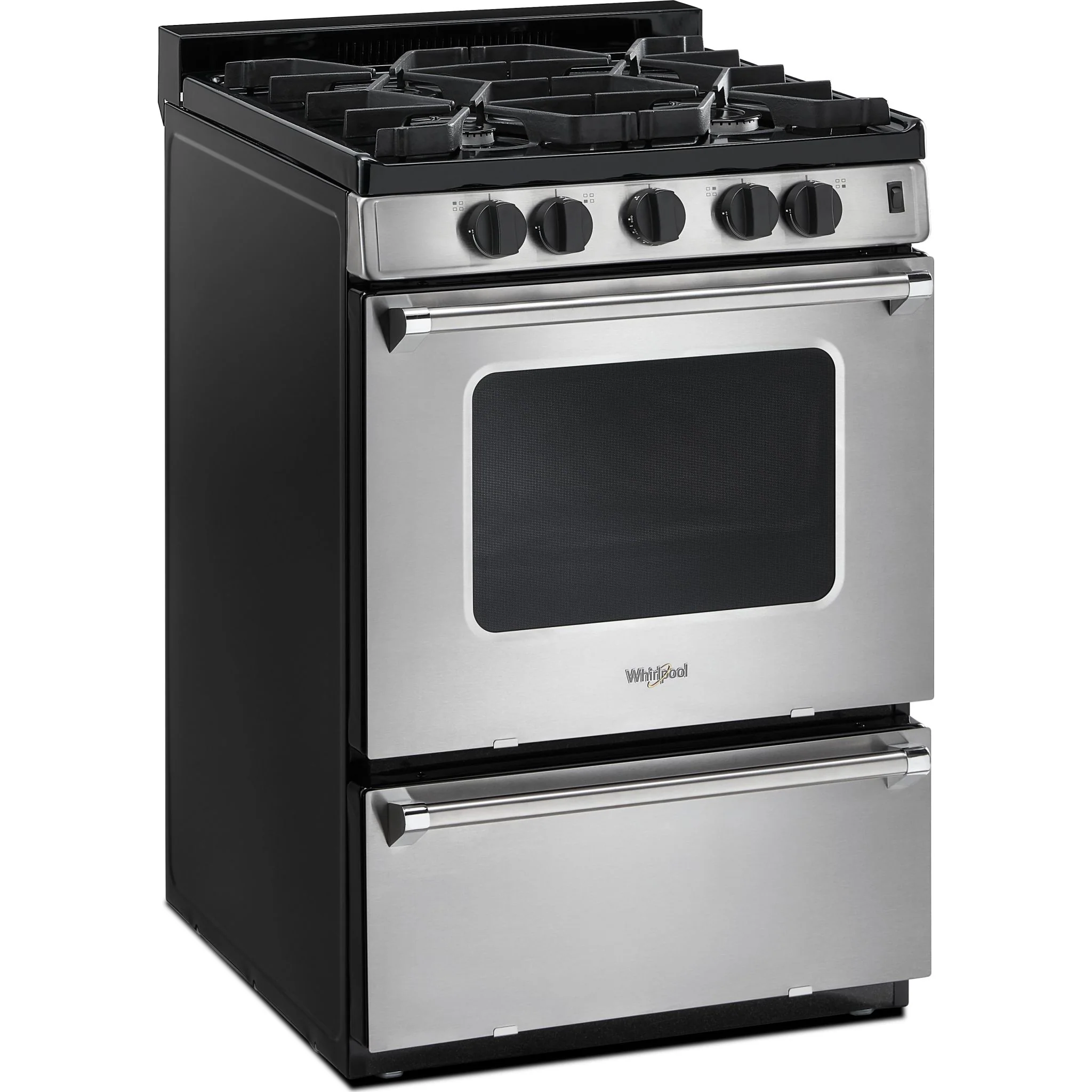 Whirlpool 24-inch Freestanding Gas Range with Sealed Burners -Stainless Steel (WFG500M4HS) - Image 3
