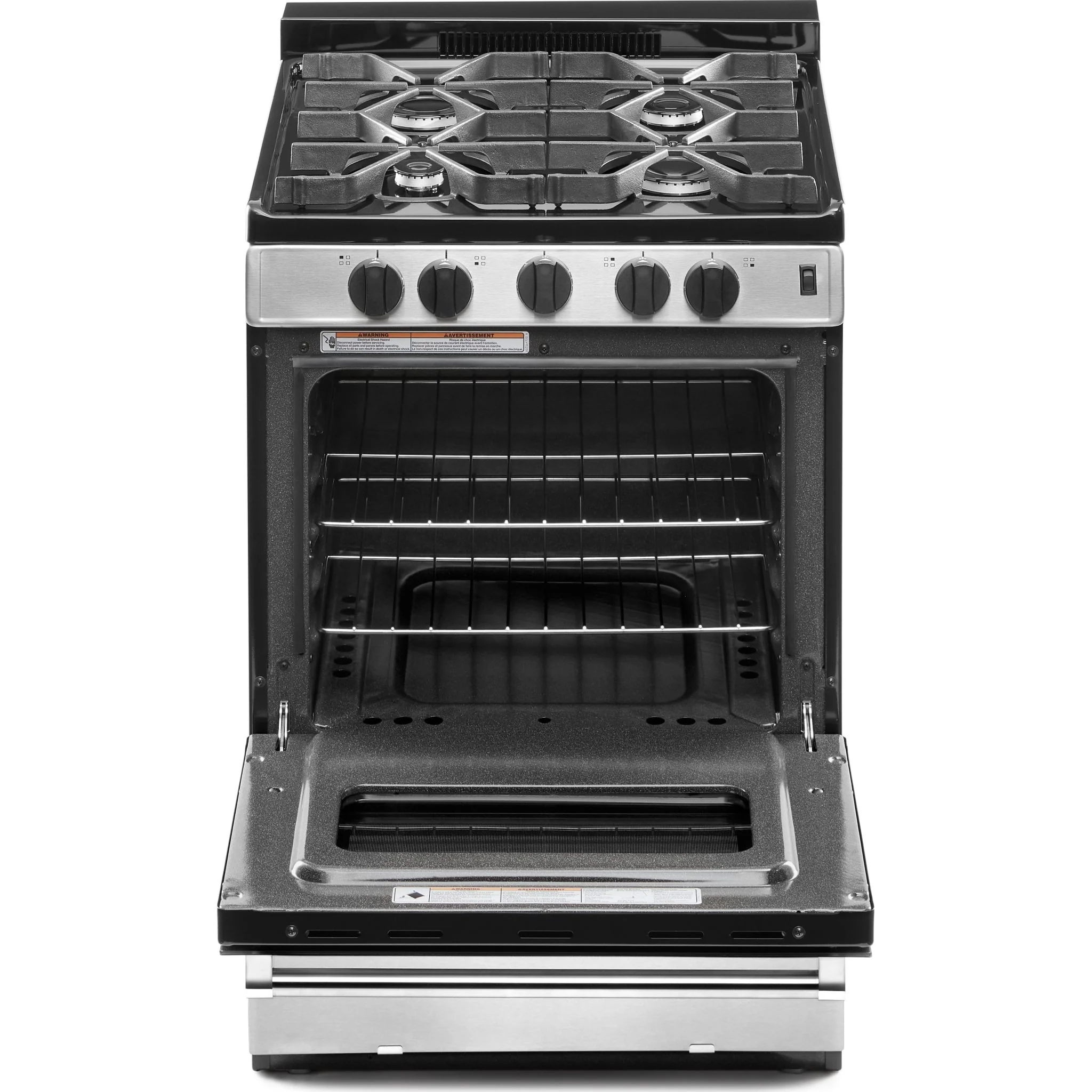 Whirlpool 24-inch Freestanding Gas Range with Sealed Burners -Stainless Steel (WFG500M4HS) - Image 8