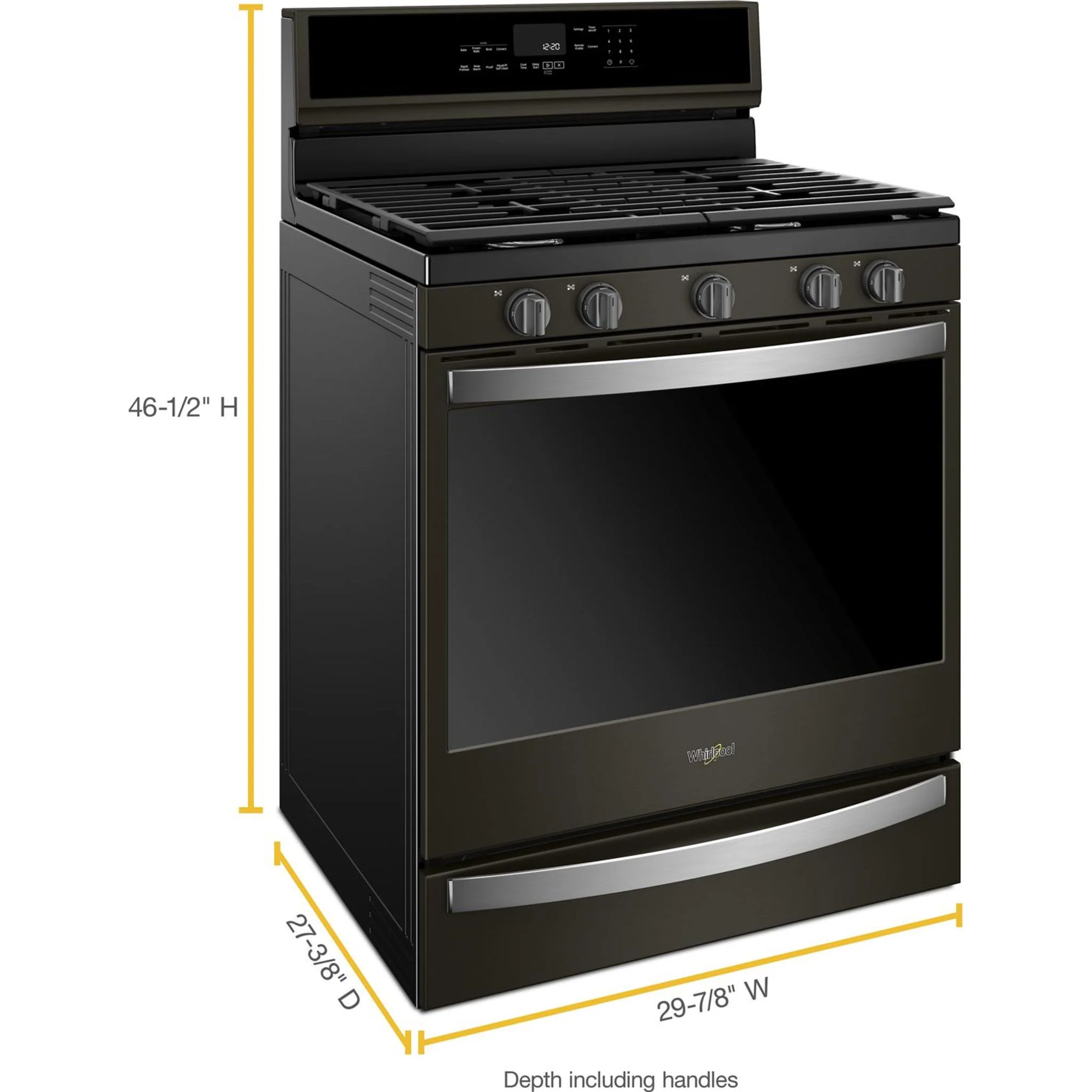 Whirlpool 5.8 cu. ft. Smart Freestanding Gas Range with EZ-2-Lift Grates (WFG975H0HV) - Image 18