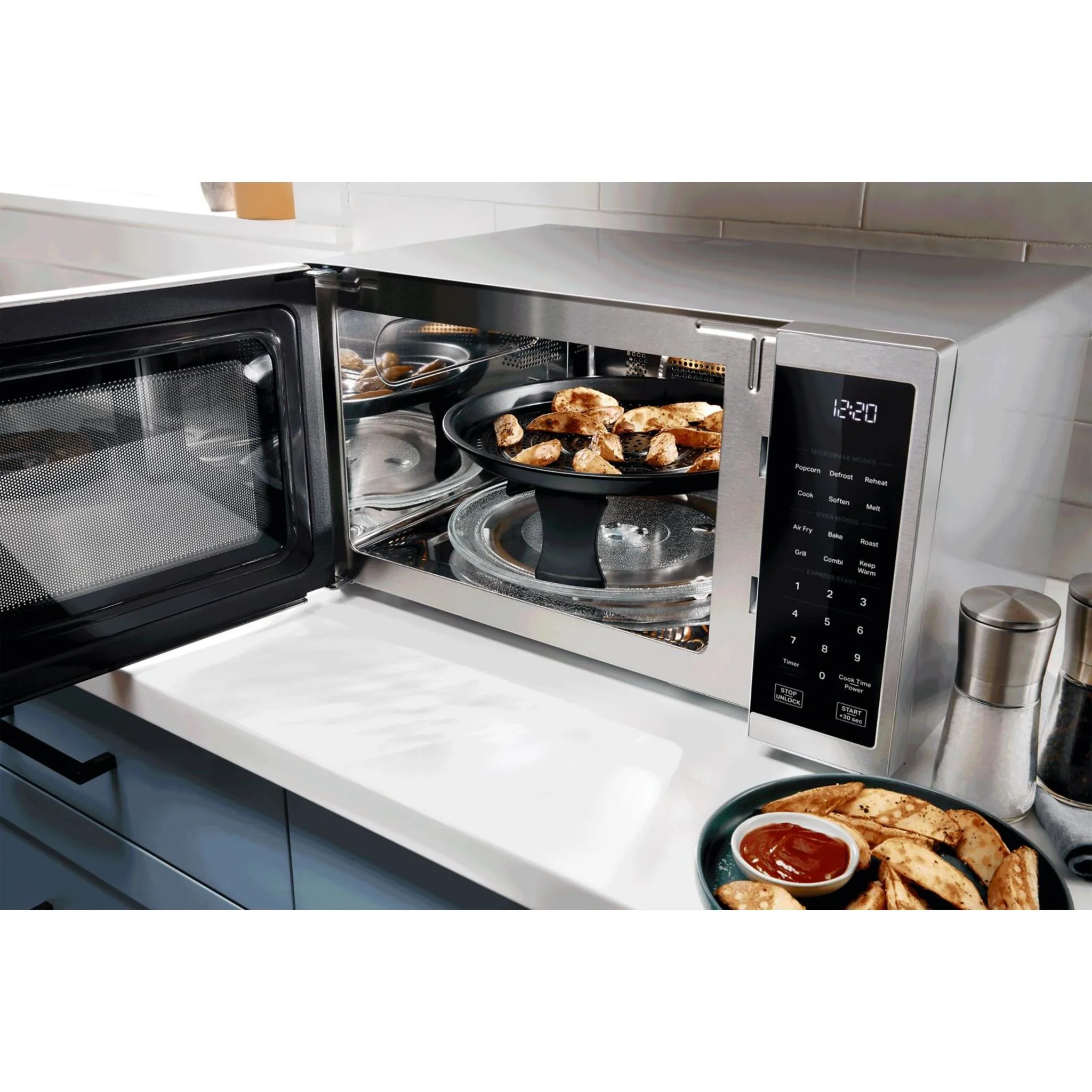 Whirlpool 1.0 cu. ft. Black All-In-One Multifunctional Countertop Microwave With Air Fry - 900 watt -Black (WMCS5522RB) - Image 29