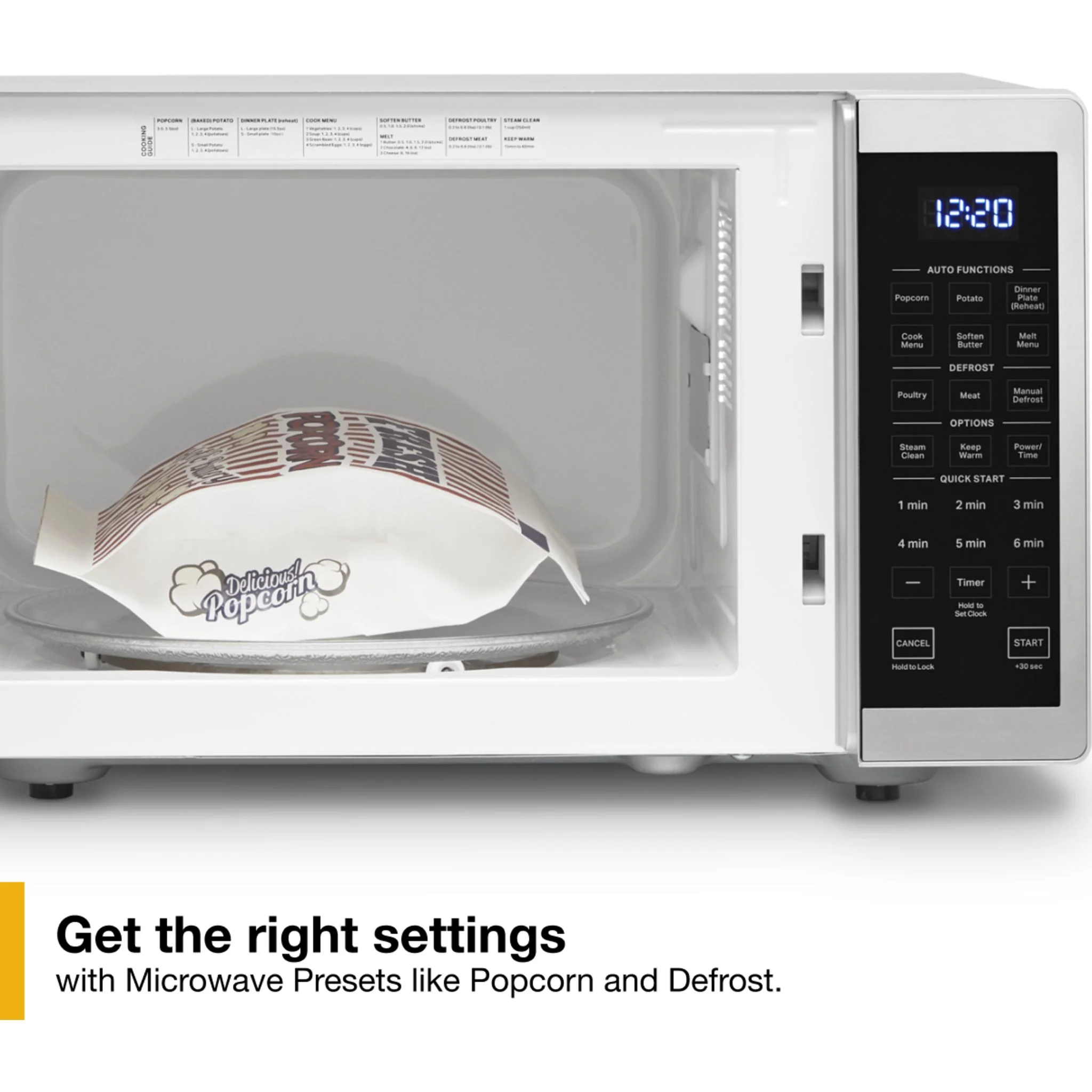 Whirlpool 0.9 cu. ft. Capacity Countertop Microwave with 900 Watt Cooking Power (YWMC30309LS) - Image 6