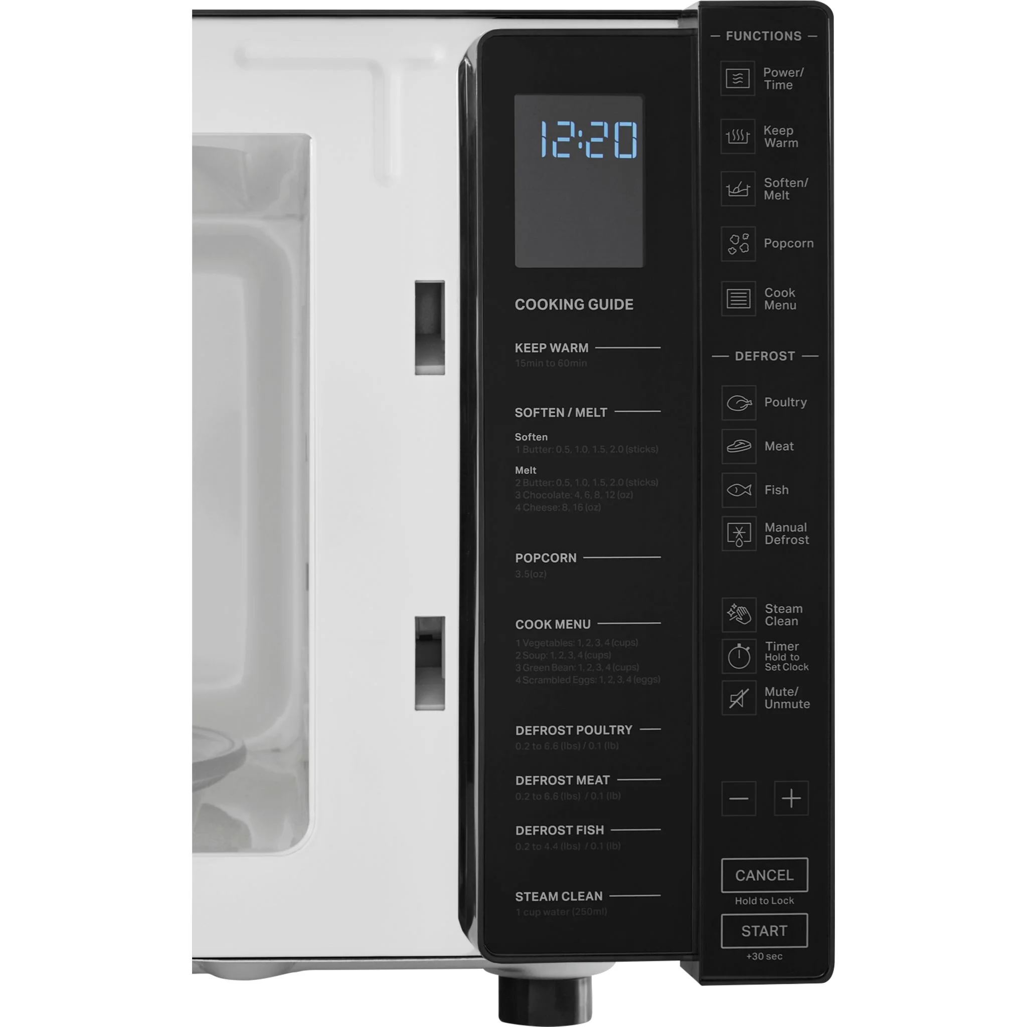 Whirlpool 1.1 cu. ft. Capacity Countertop Microwave with 900 Watt Cooking Power (YWMC30311LB) - Image 5
