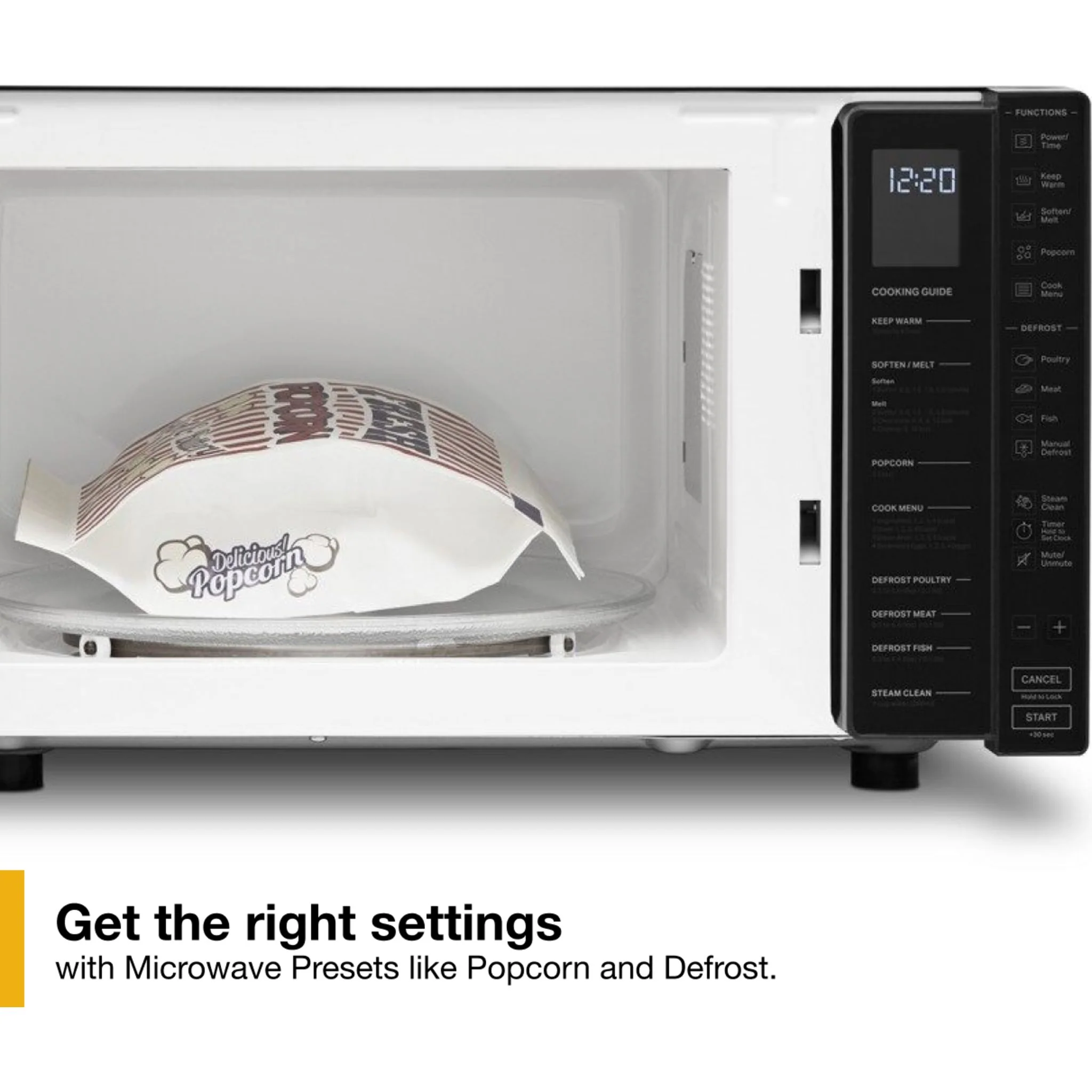 Whirlpool 1.1 cu. ft. Capacity Countertop Microwave with 900 Watt Cooking Power (YWMC30311LB) - Image 7