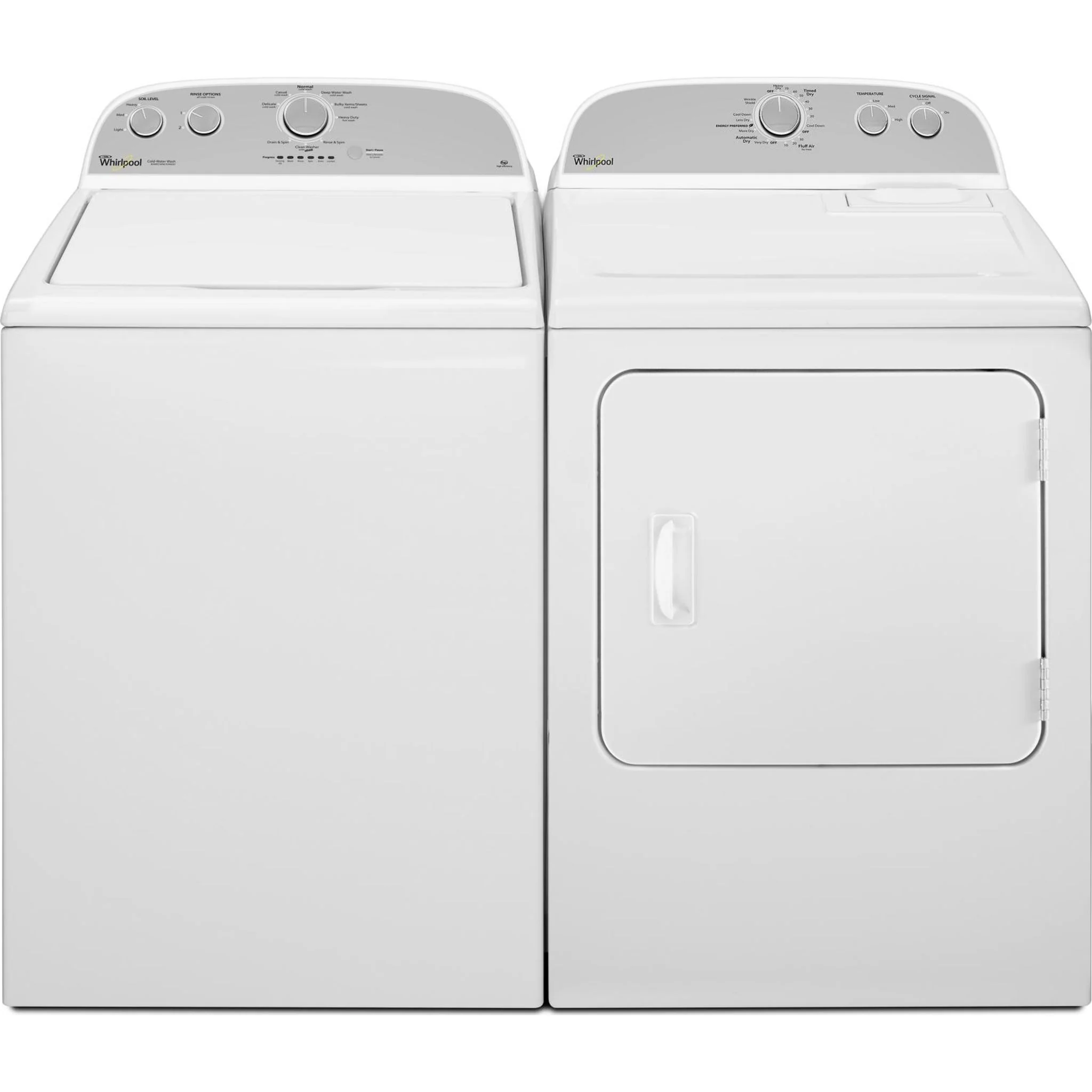 Whirlpool 7.0 cu.ft. Gas Dryer with Heavy Duty Cycle - White (WGD4815EW) - Image 6