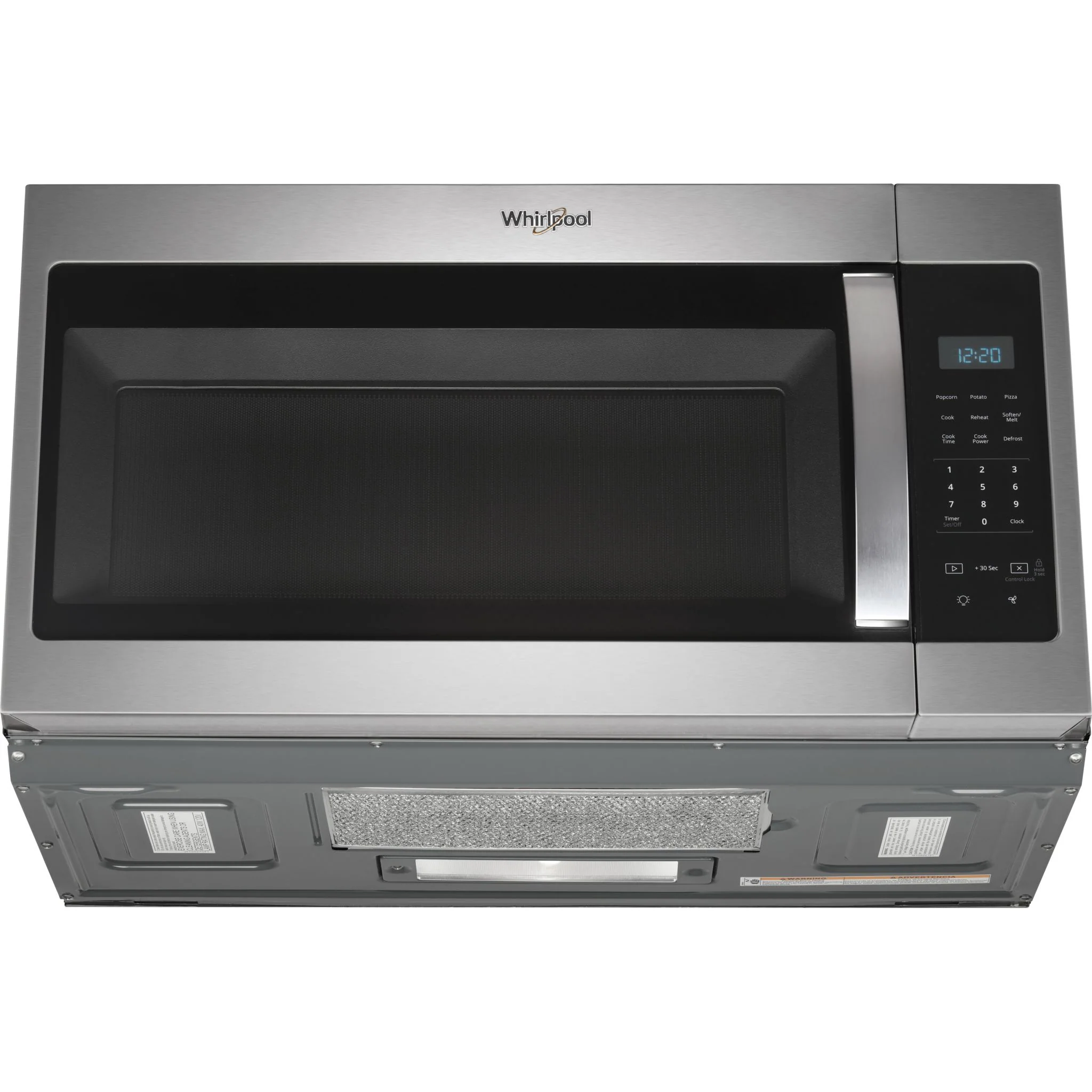 Whirlpool 1.7 cu. ft. Microwave Hood Combination with Electronic Touch Controls -Stainless Steel (YWMH31017HS) - Image 8