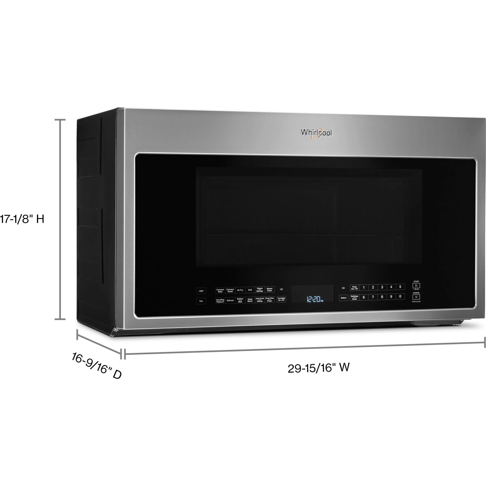 Whirlpool 1.9 Cu. Ft. Capacity Microwave with Air Fry (YWMH78519LZ) - Image 4