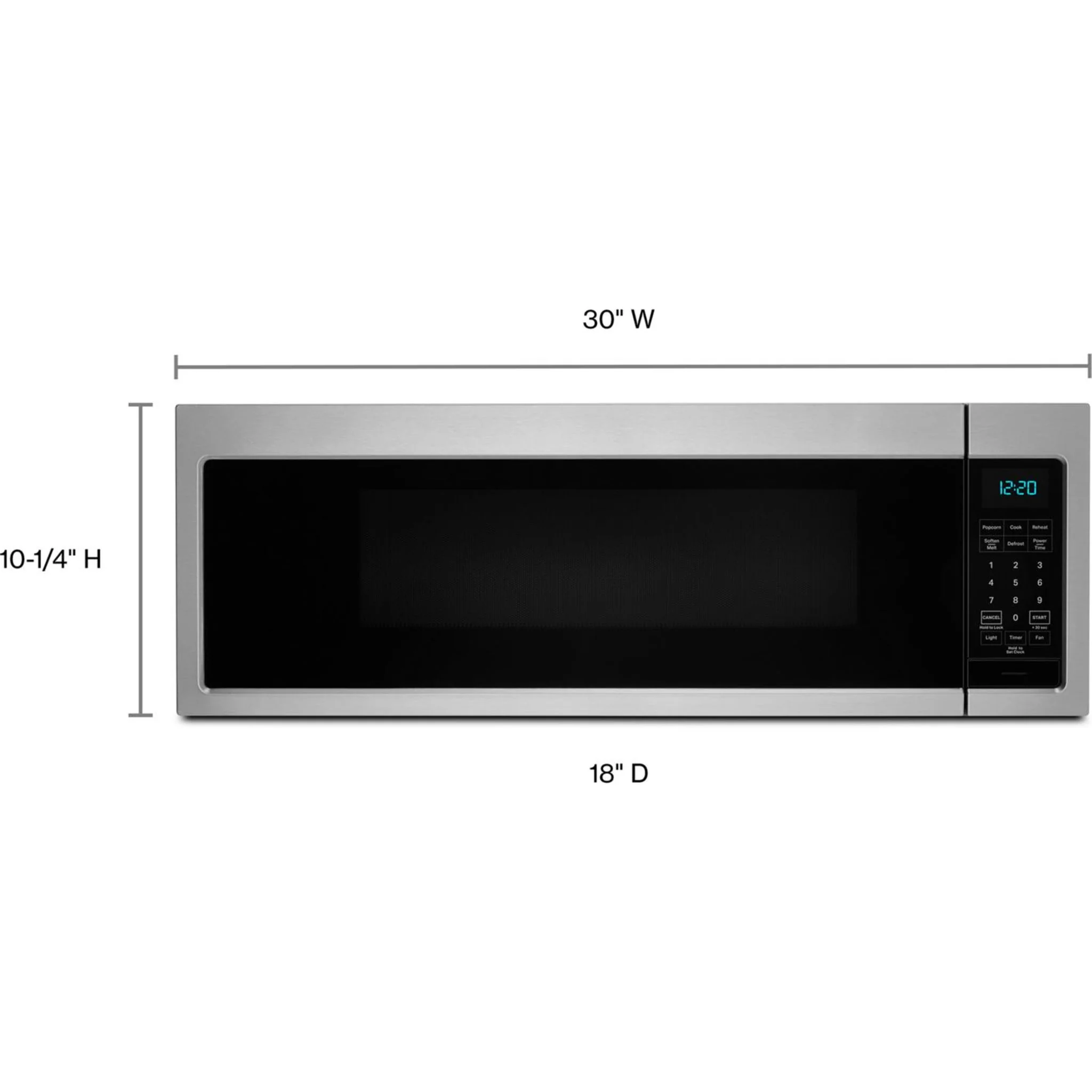 Whirlpool 1.1 cu. ft. Low Profile Microwave Hood Combination -Stainless Steel (YWML35011KS) - Image 2