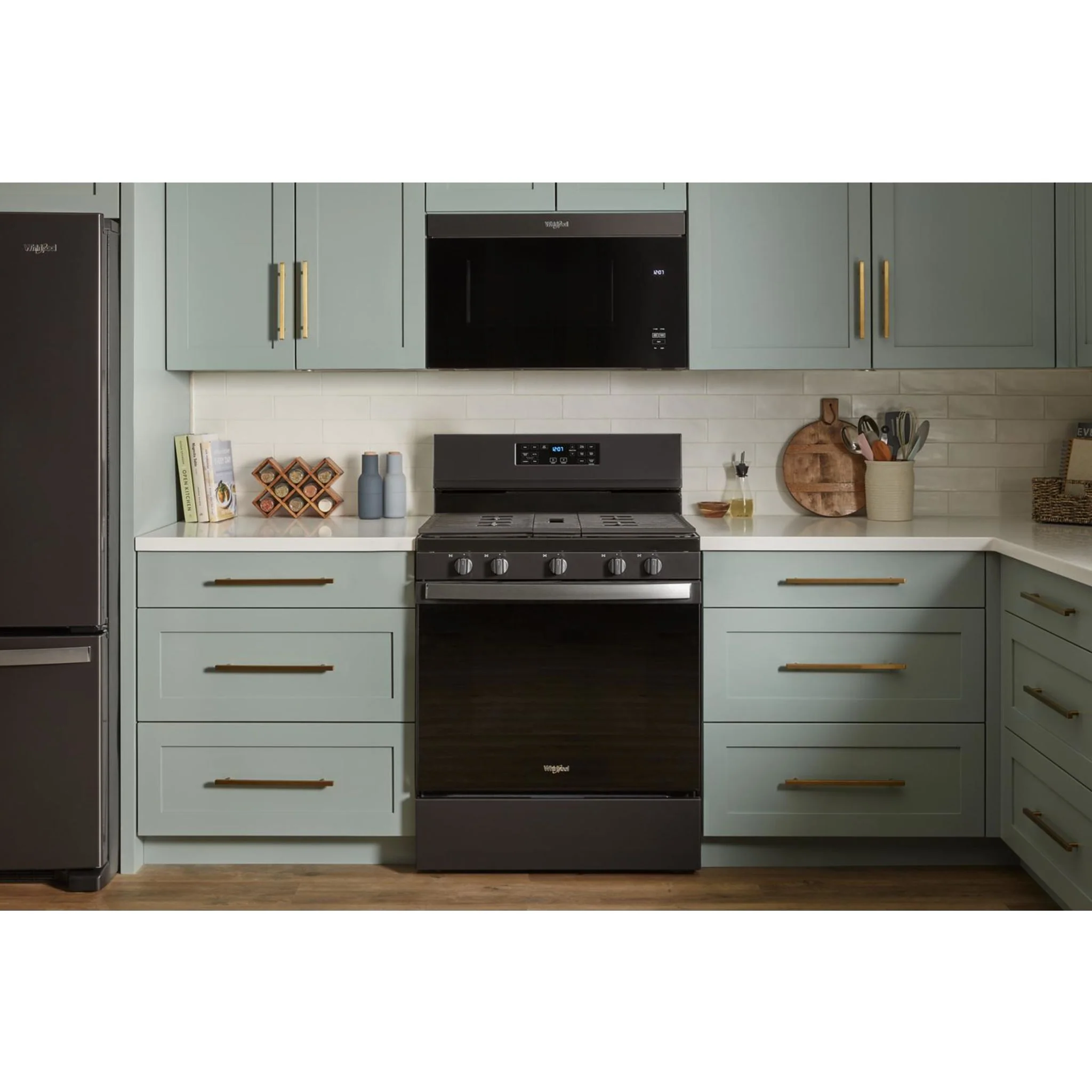 Whirlpool Flush Mount Over-the-Range Microwave with Turntable-Free Design -Black Stainless (YWMMF5930PV) - Image 18