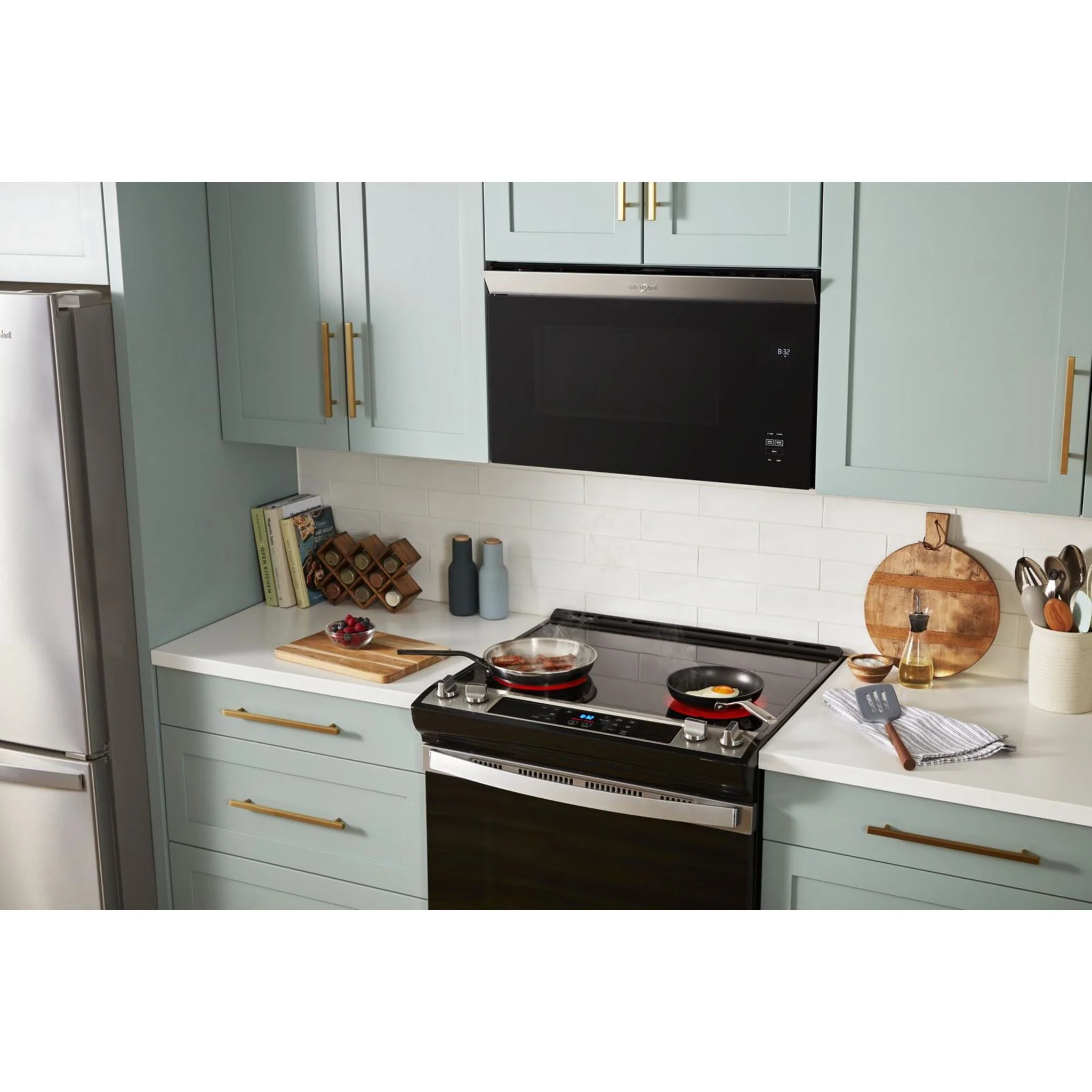 Whirlpool Flush Mount Over-the-Range Microwave with Turntable-Free Design -Black Stainless (YWMMF5930PV) - Image 3
