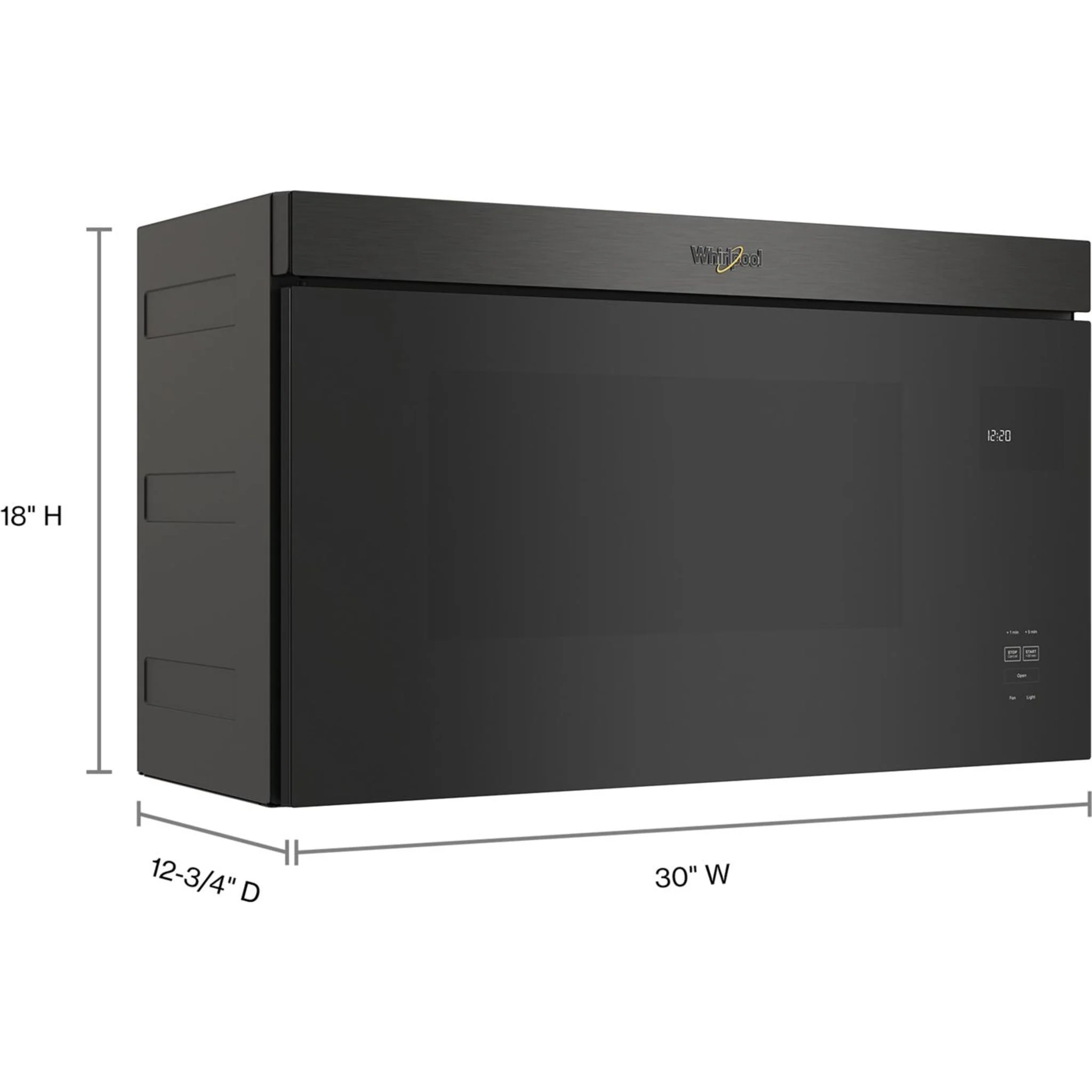 Whirlpool Flush Mount Over-the-Range Microwave with Turntable-Free Design -Black Stainless (YWMMF5930PV) - Image 33