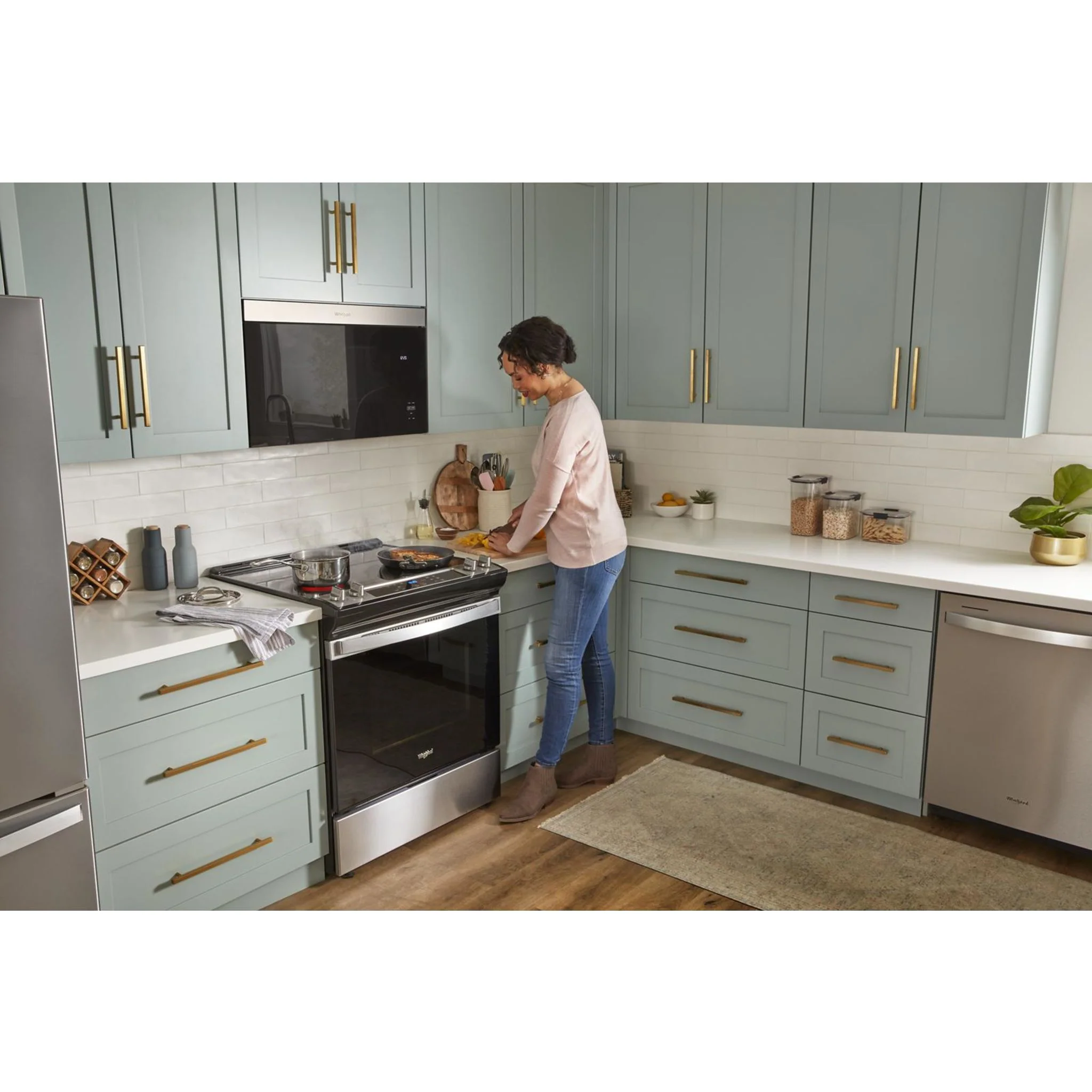 Whirlpool Flush Mount Over-the-Range Microwave with Turntable-Free Design -Fingerprint Resistant Stainless Steel (YWMMF5930PZ) - Image 30