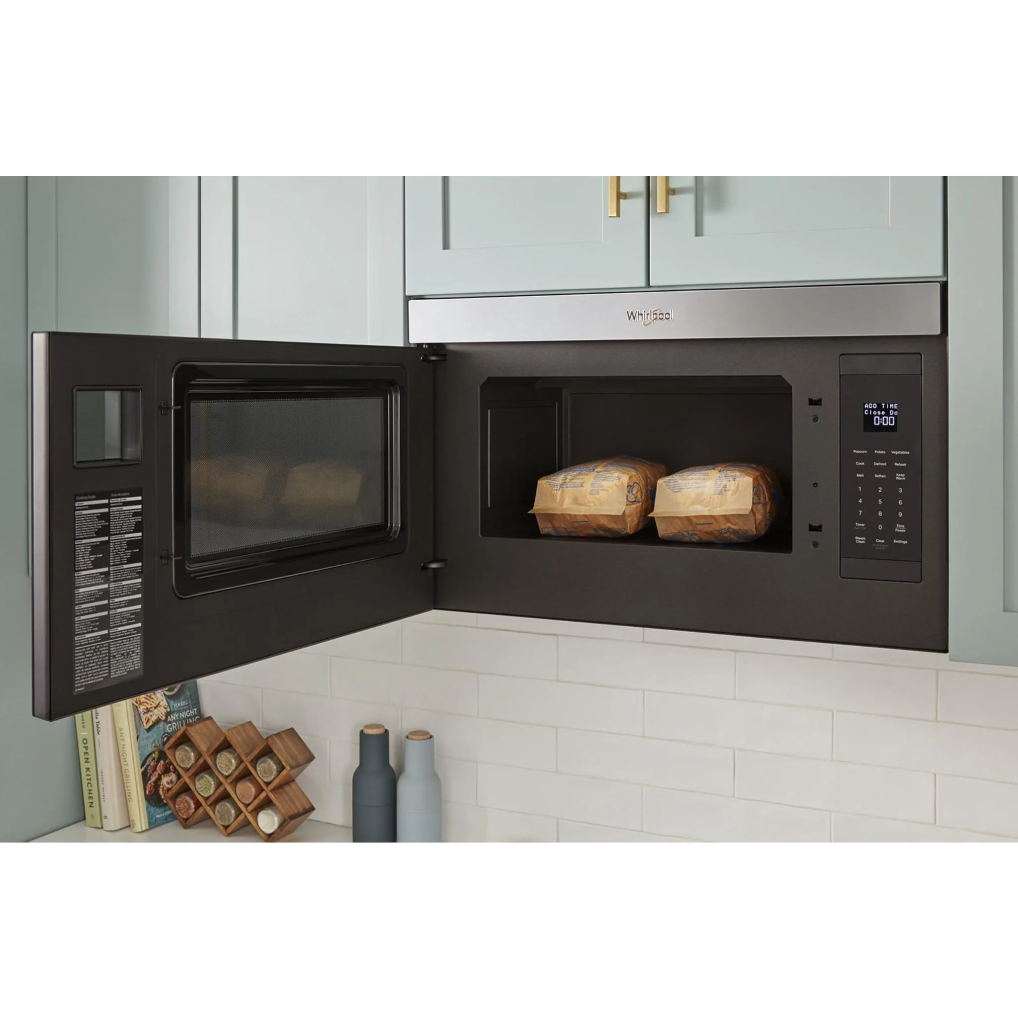 Whirlpool Flush Mount Over-the-Range Microwave with Turntable-Free Design -Fingerprint Resistant Stainless Steel (YWMMF5930PZ) - Image 31