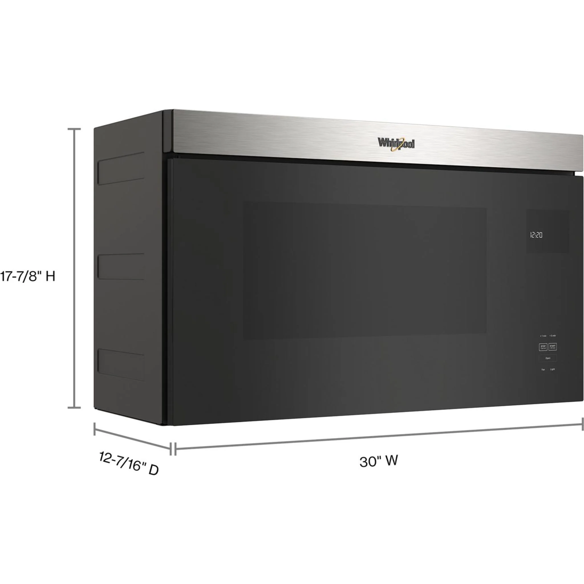 Whirlpool Flush Mount Over-the-Range Microwave with Turntable-Free Design -Fingerprint Resistant Stainless Steel (YWMMF5930PZ) - Image 34