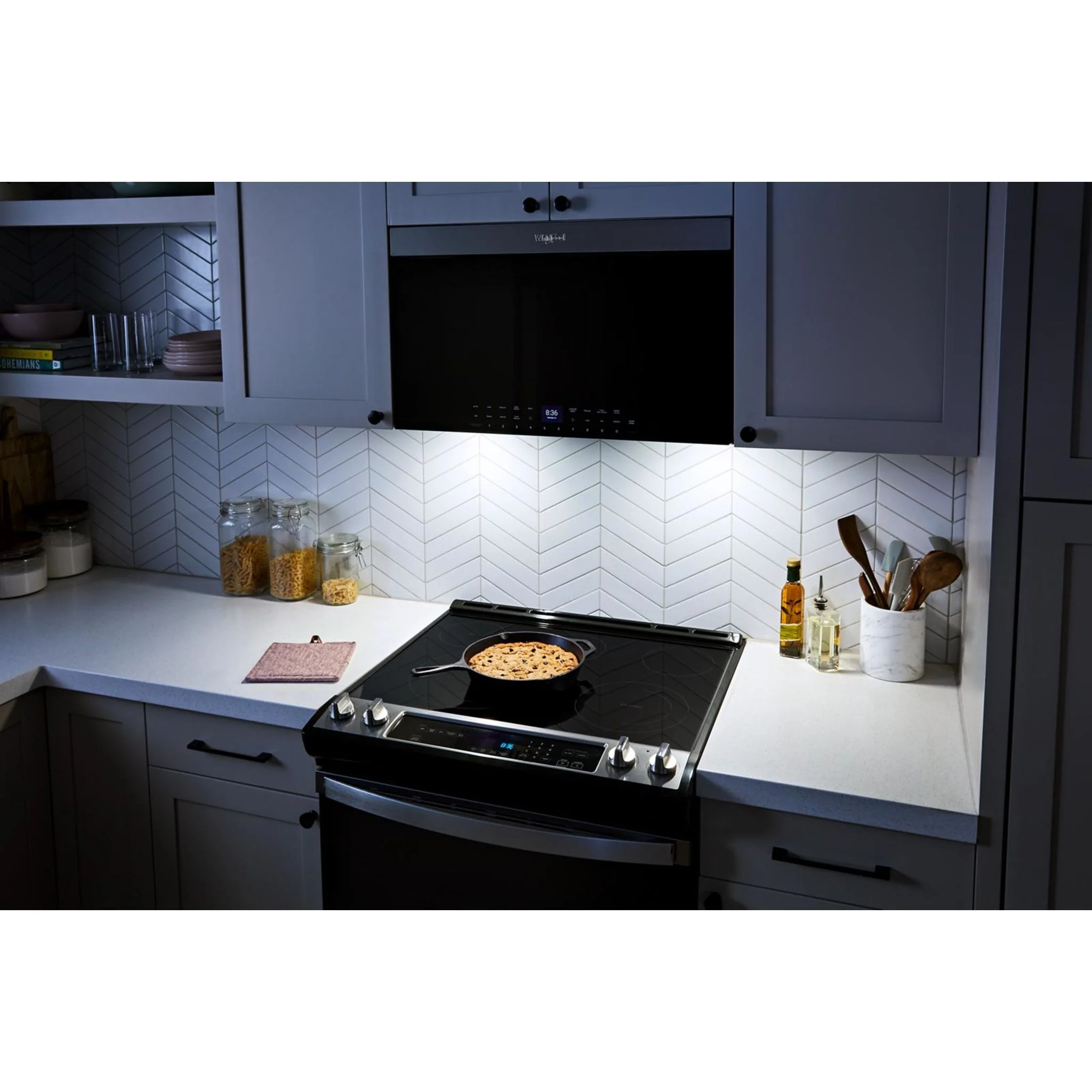 Whirlpool Air Fry Over- the-Range Microwave Oven with Flush Built-in Design -Fingerprint Resistant Stainless Steel (YWMMF7330RZ) - Image 12
