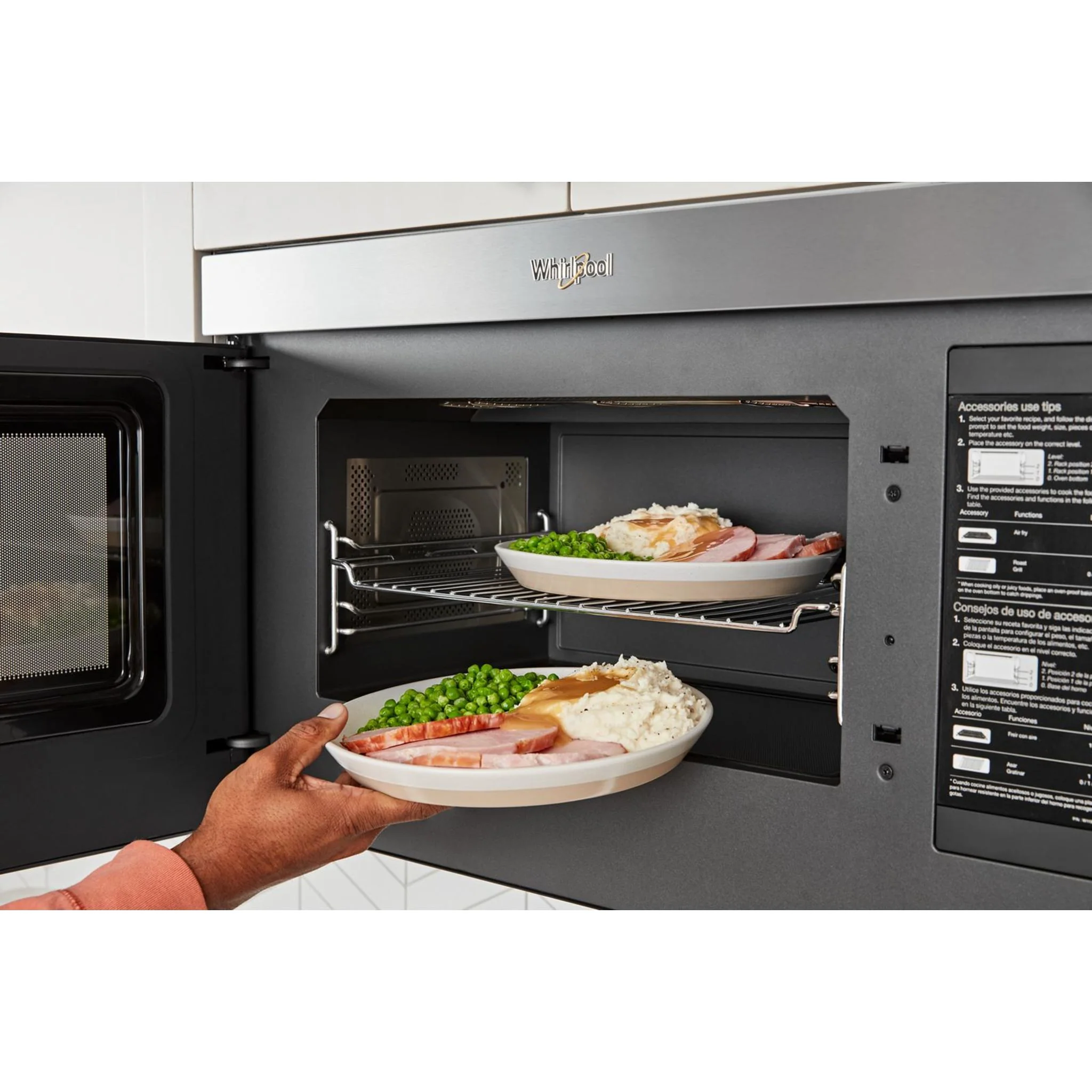 Whirlpool Air Fry Over- the-Range Microwave Oven with Flush Built-in Design -Fingerprint Resistant Stainless Steel (YWMMF7330RZ) - Image 24