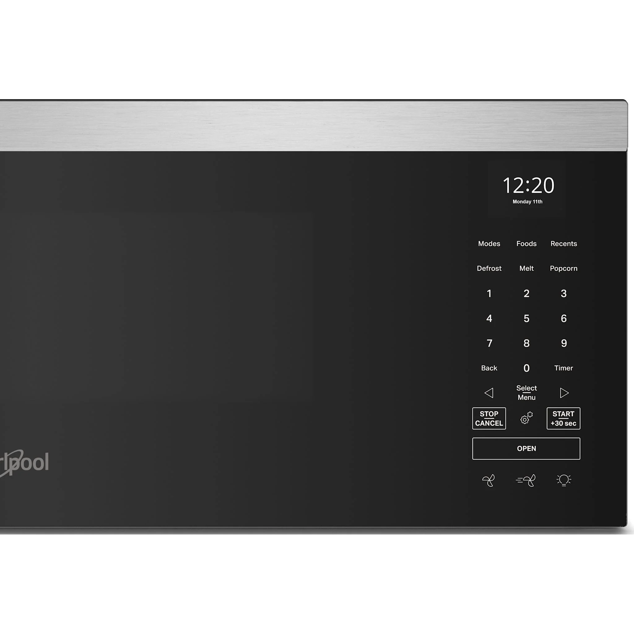 Whirlpool 1.1 cu. ft. Smart Low Profile Microwave Hood Combination with 450 CRM 4-Speed Venting -Fingerprint Resistant Stainless Steel (YWMML5530RZ) - Image 5