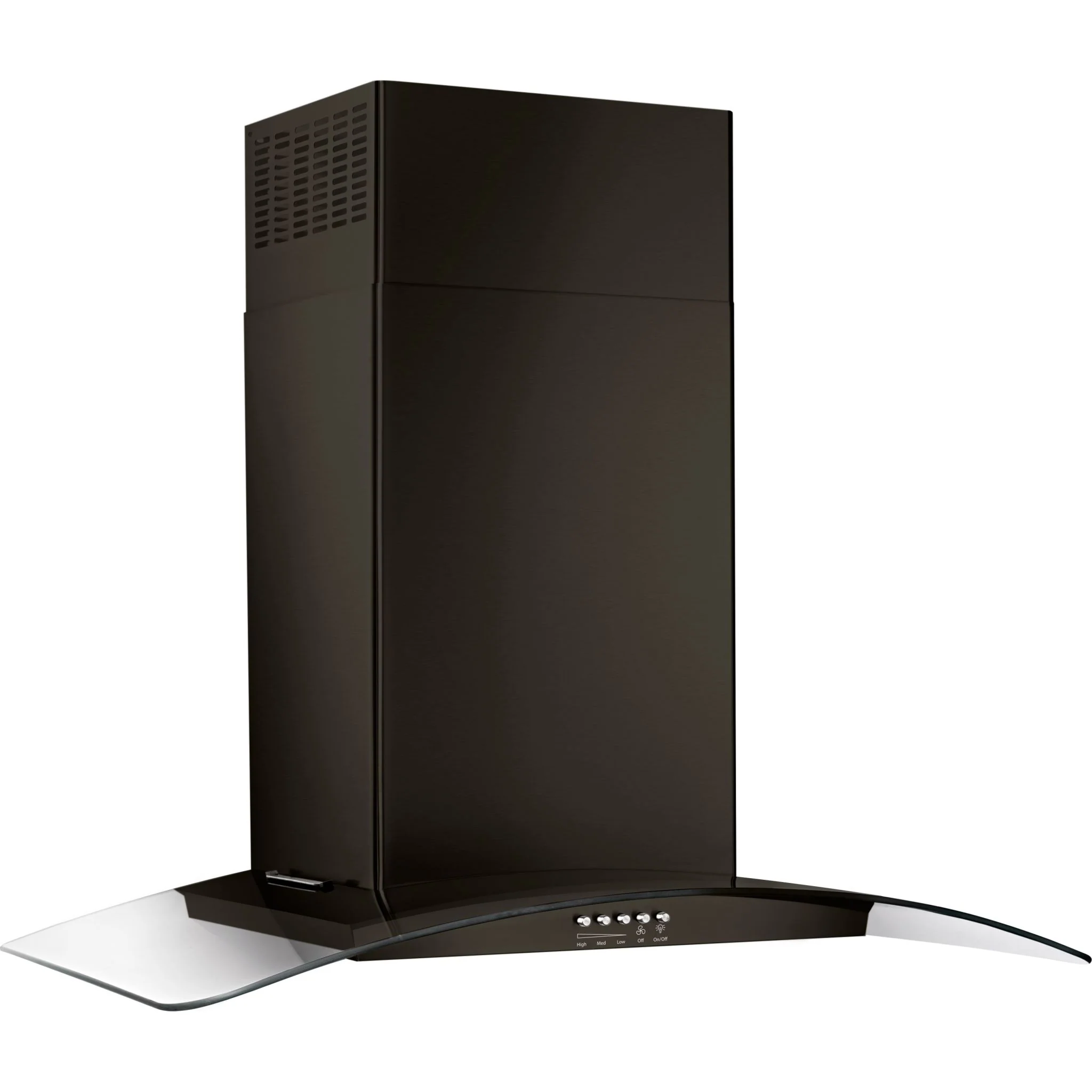 Whirlpool 30" Concave Glass Wall Mount Range Hood (WVW51UC0HV) - Image 2