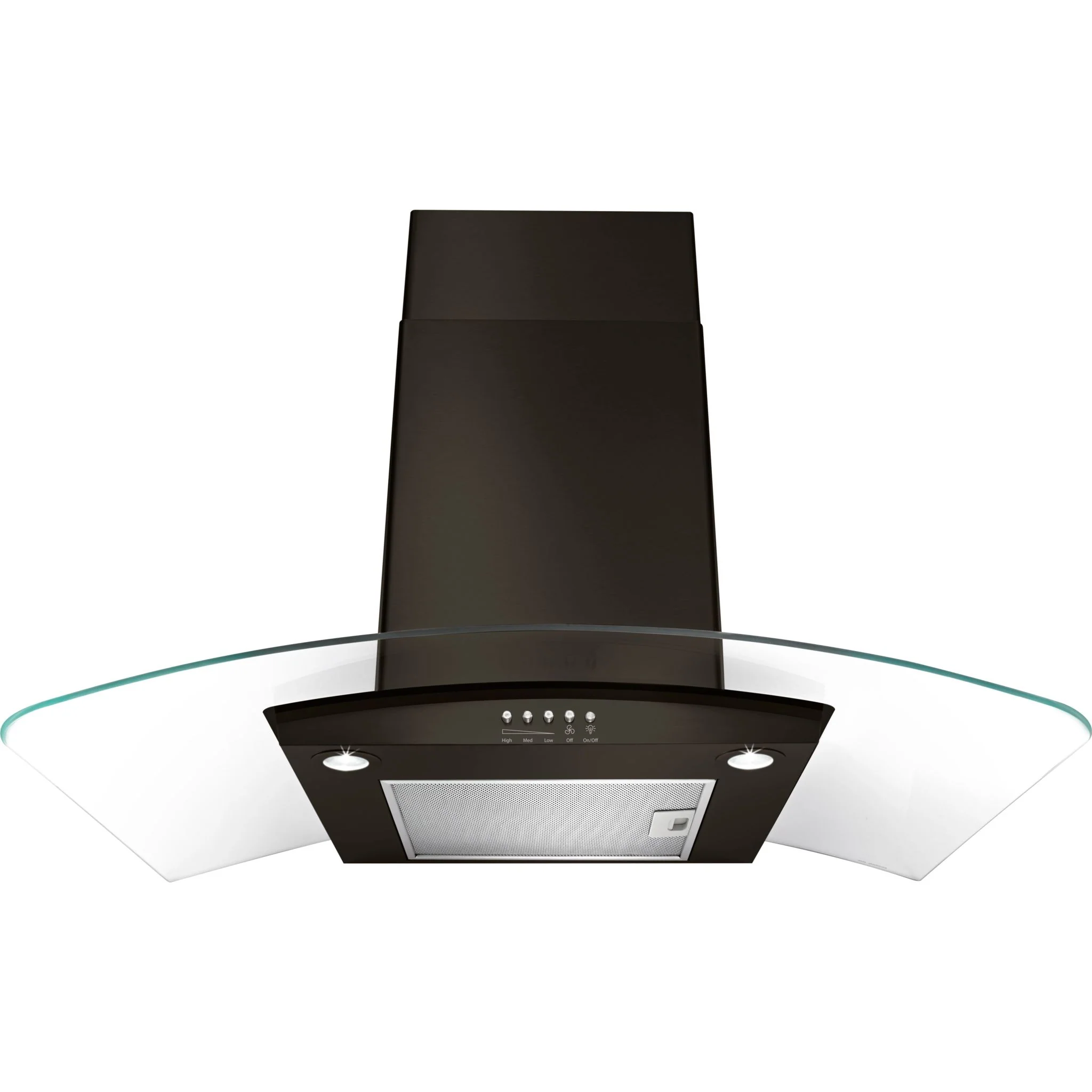 Whirlpool 30" Concave Glass Wall Mount Range Hood (WVW51UC0HV) - Image 4