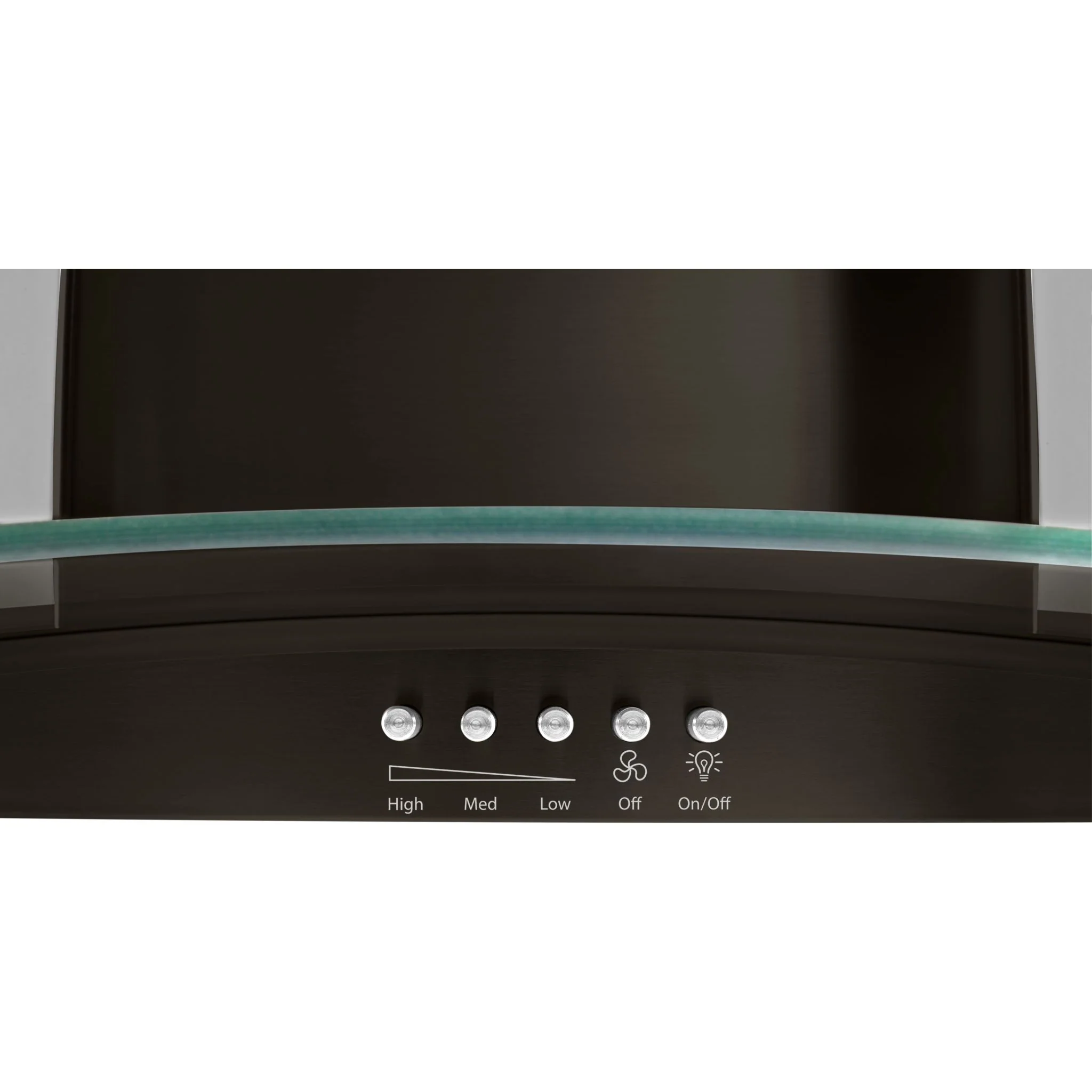 Whirlpool 30" Concave Glass Wall Mount Range Hood (WVW51UC0HV) - Image 5