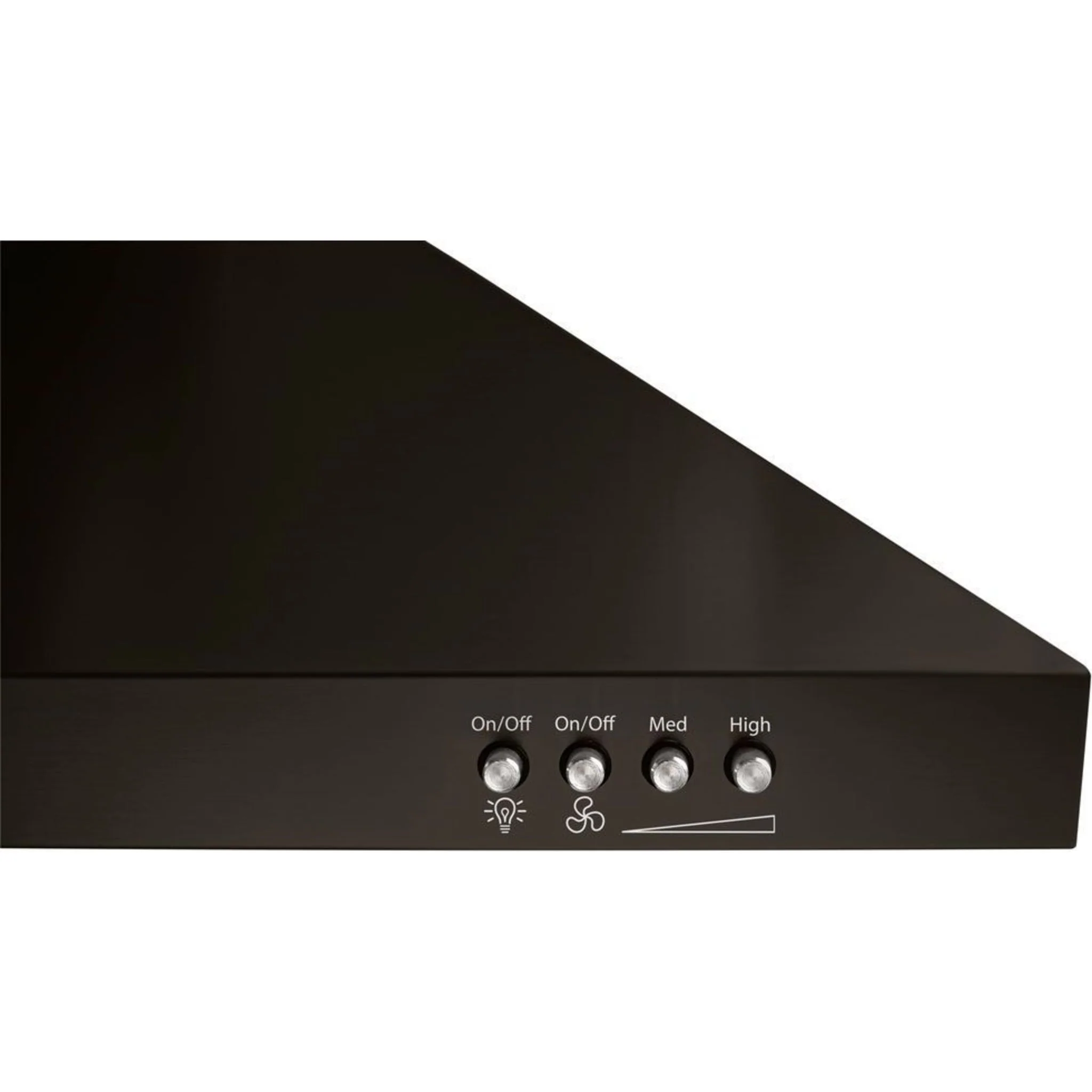 Whirlpool 30" Contemporary Black Stainless Wall Mount Range Hood -Black Stainless (WVW53UC0HV) - Image 4