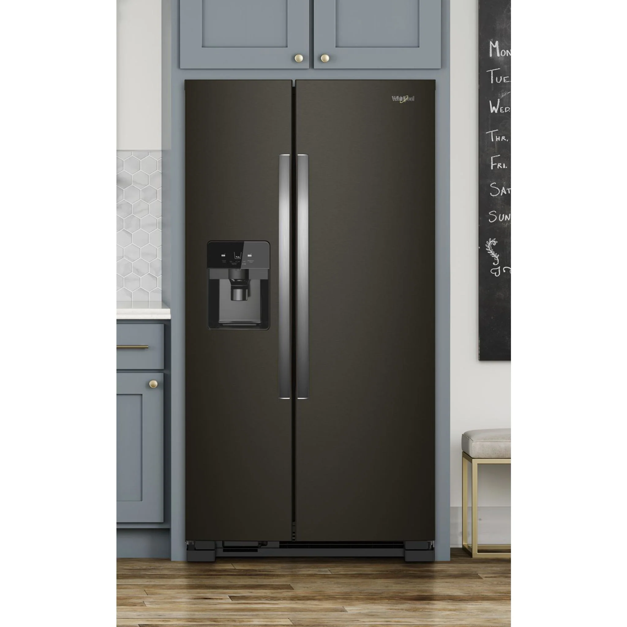 Whirlpool 36-inch Wide Side-by-Side Refrigerator - 25 cu. ft. -Black Stainless (WRS325SDHV) - Image 31