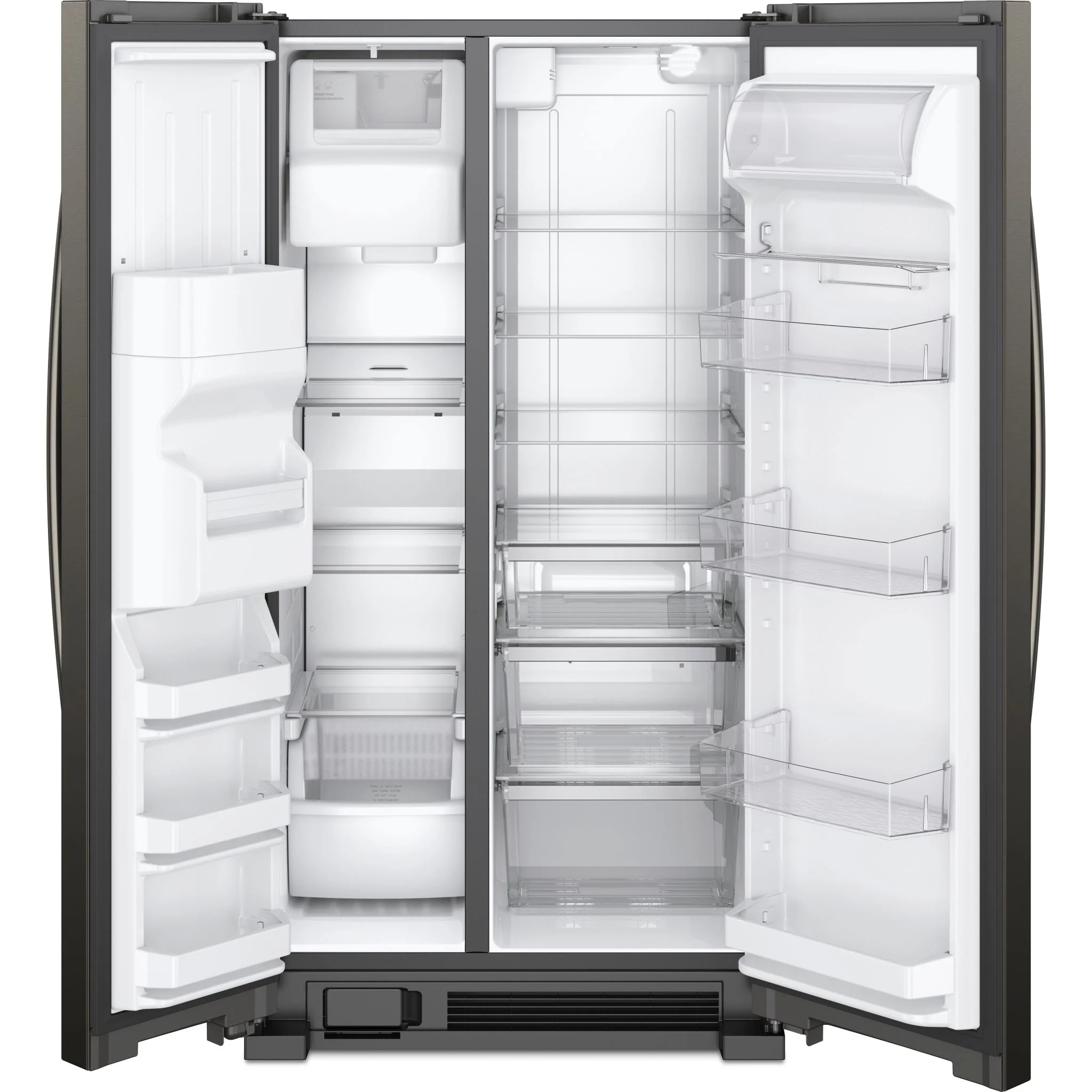 Whirlpool 36-inch Wide Side-by-Side Refrigerator - 25 cu. ft. -Black Stainless (WRS325SDHV) - Image 5