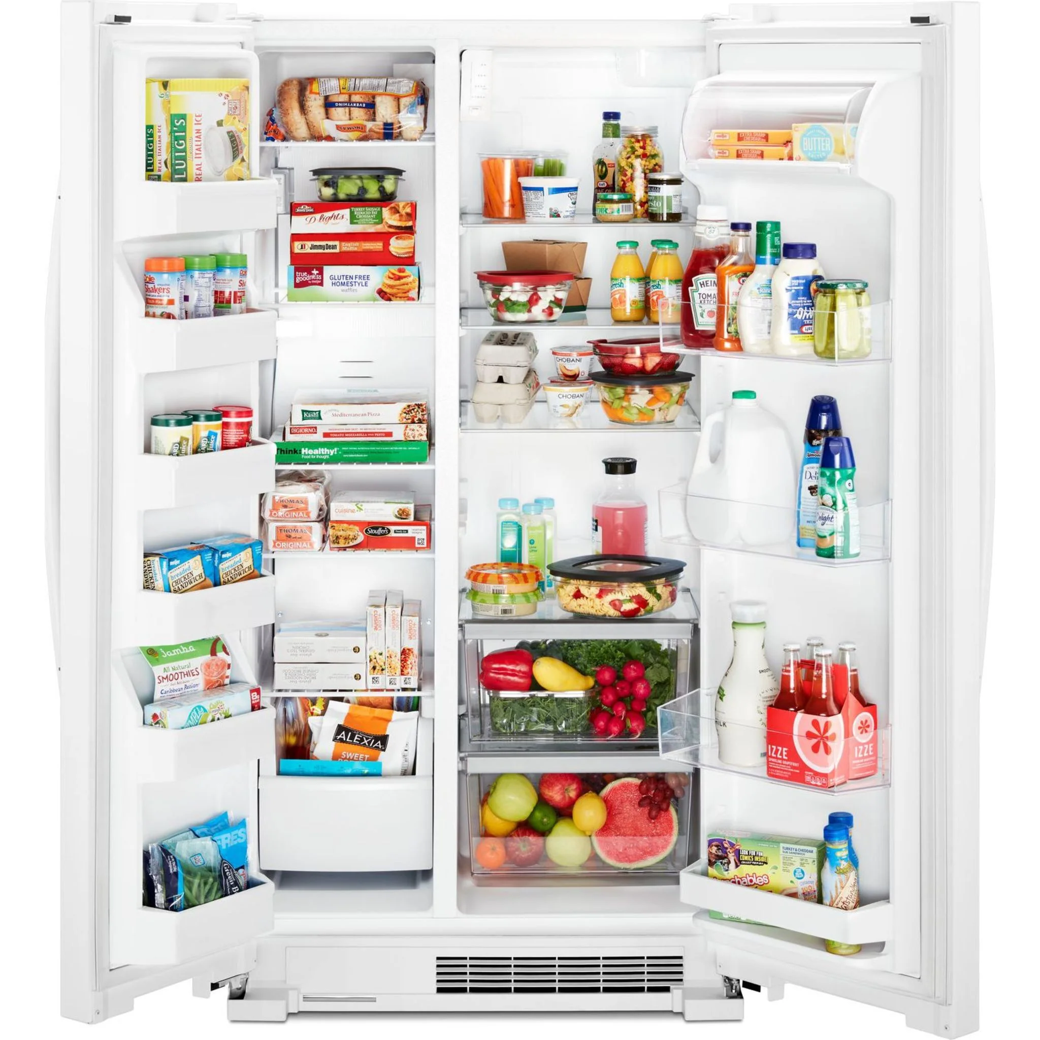 Whirlpool 36-inch Wide Side-by-Side Refrigerator - 25 cu. ft. -White (WRS315SNHW) - Image 6