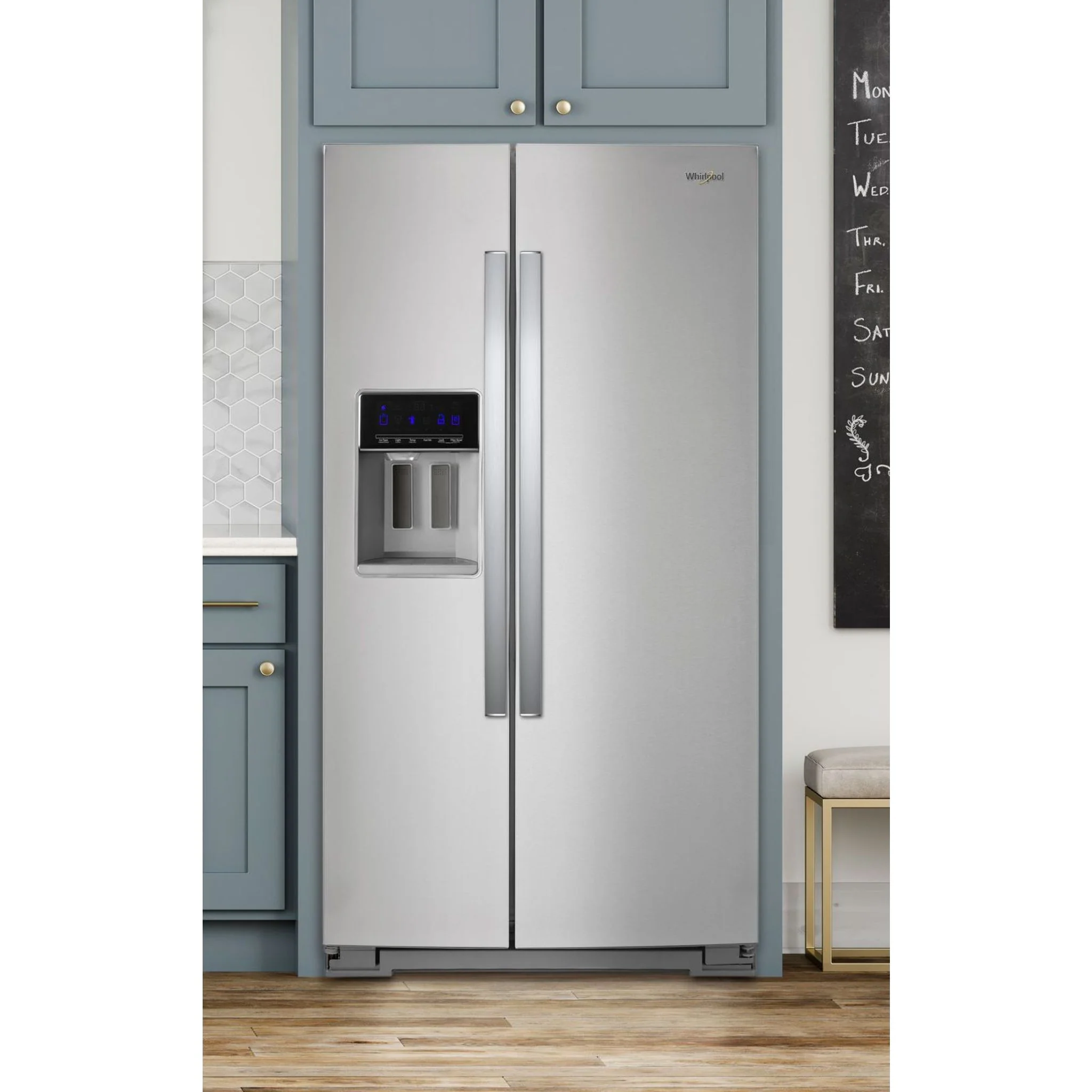 Whirlpool 36" Wide Side-by-Side Refrigerator - 28 cu. ft. - Fingerprint Resistant Stainless Steel (WRS588FIHZ) - Image 38