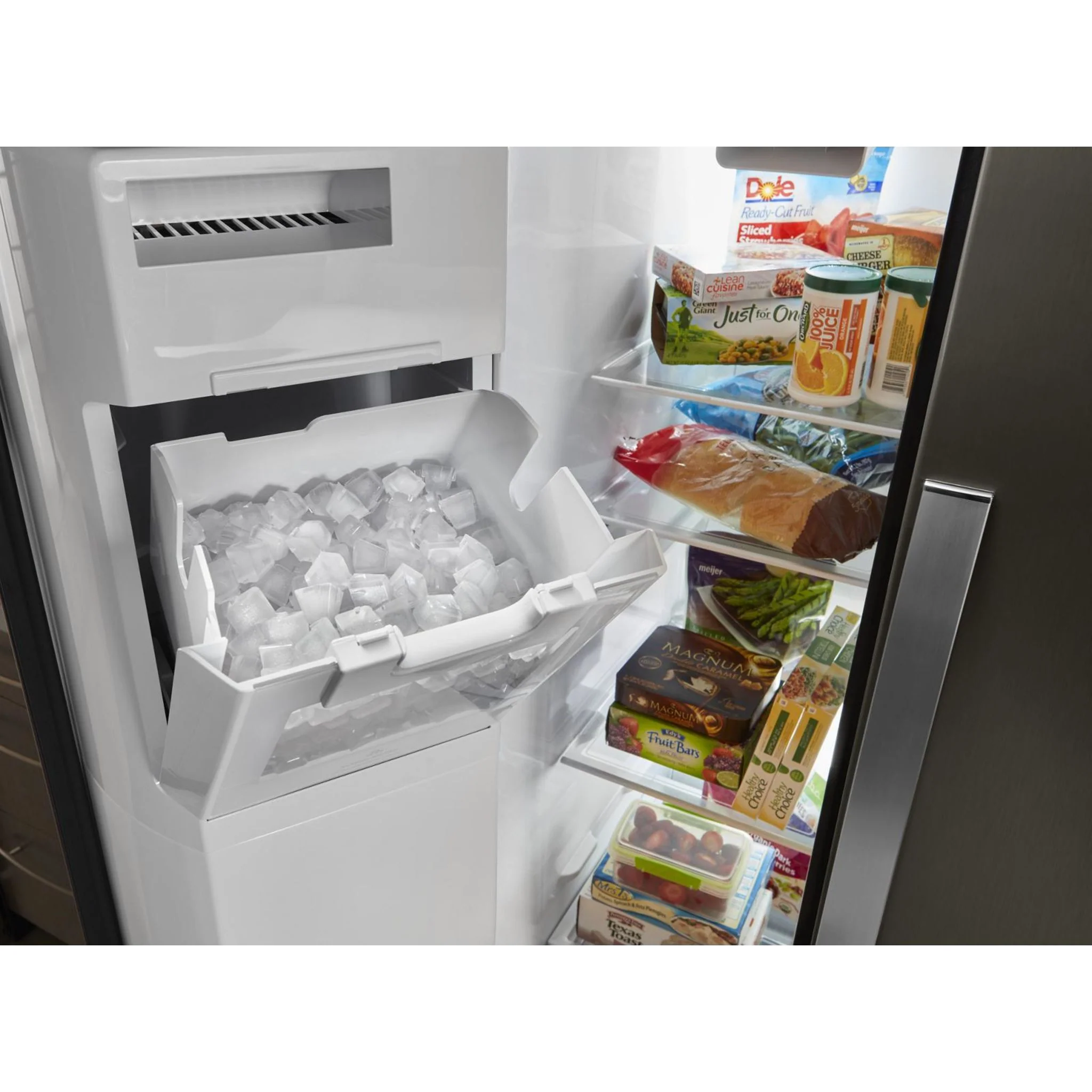 Whirlpool 36" Wide Counter Depth Side-by-Side Refrigerator - 21 cu. ft. - Black Stainless (WRS571CIHV) - Image 19