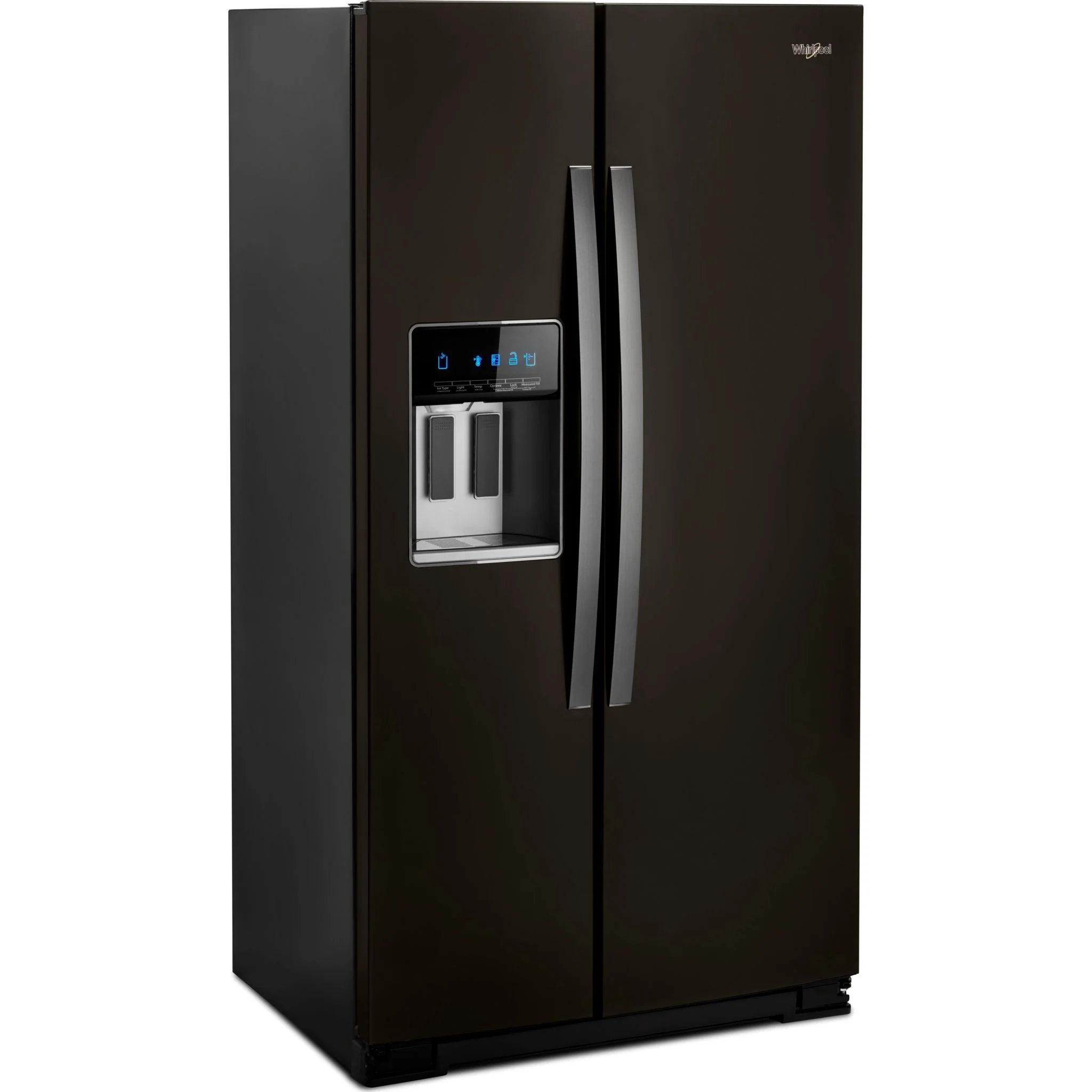 Whirlpool 36" Wide Counter Depth Side-by-Side Refrigerator - 21 cu. ft. - Black Stainless (WRS571CIHV) - Image 2