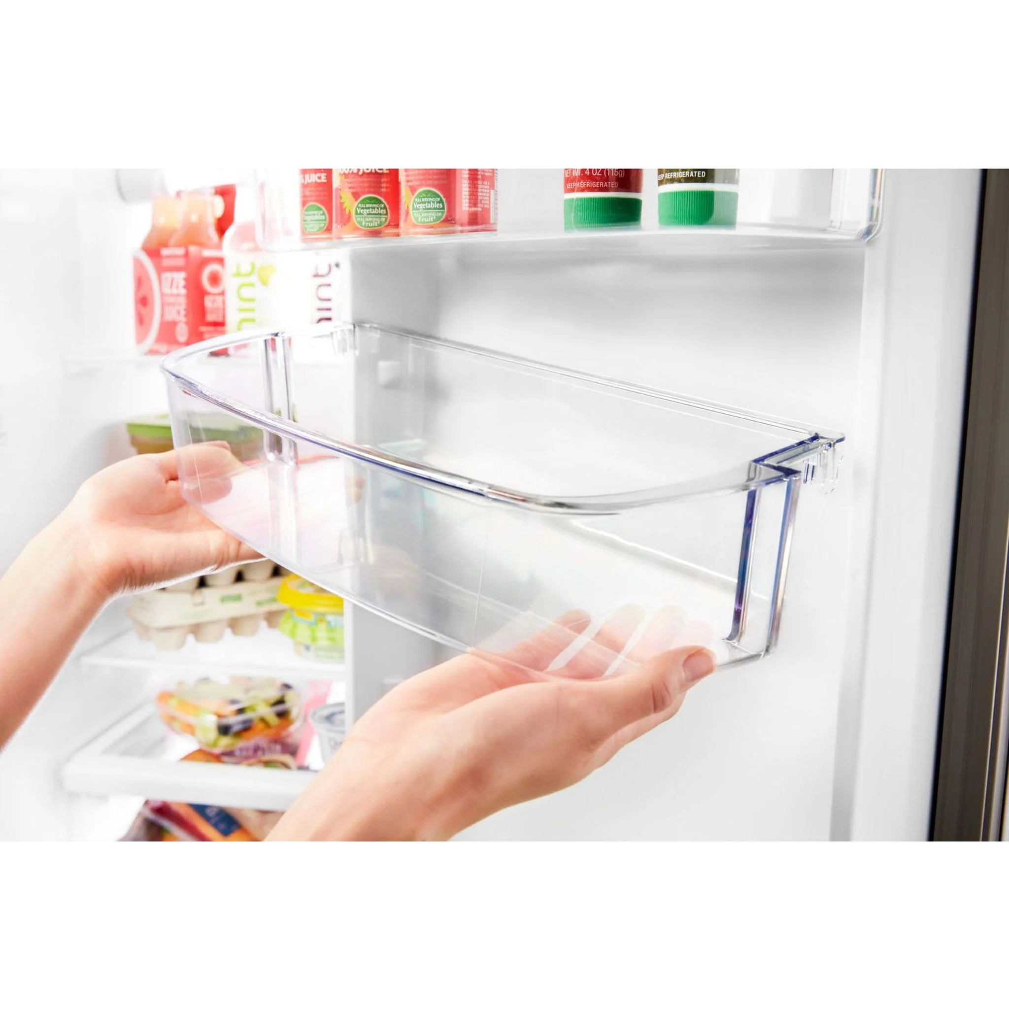 Whirlpool 36" Wide Counter Depth Side-by-Side Refrigerator - 21 cu. ft. - Black Stainless (WRS571CIHV) - Image 21