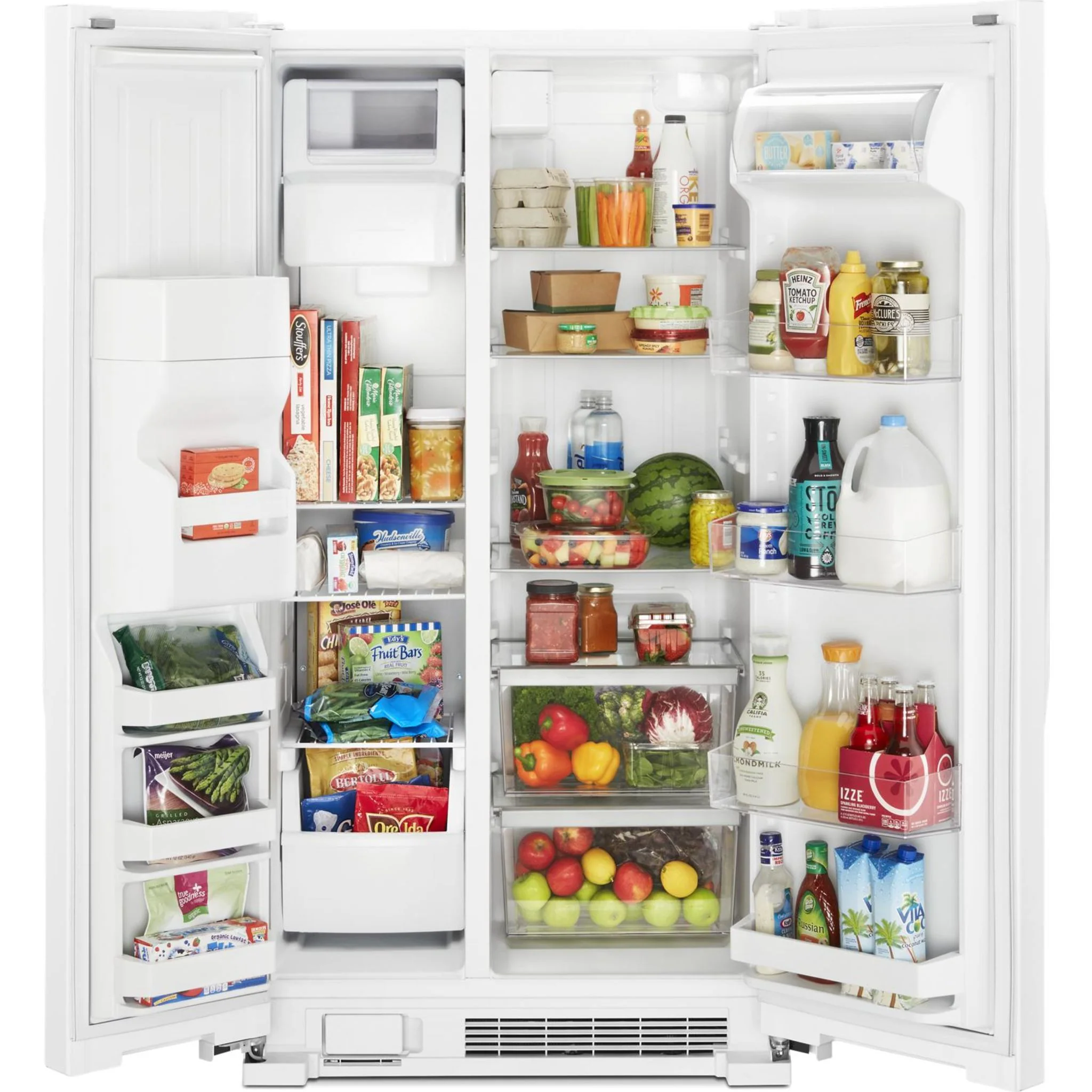 Whirlpool 33-inch Wide Side-by-Side Refrigerator - 21 cu. ft. -White (WRS331SDHW) - Image 10