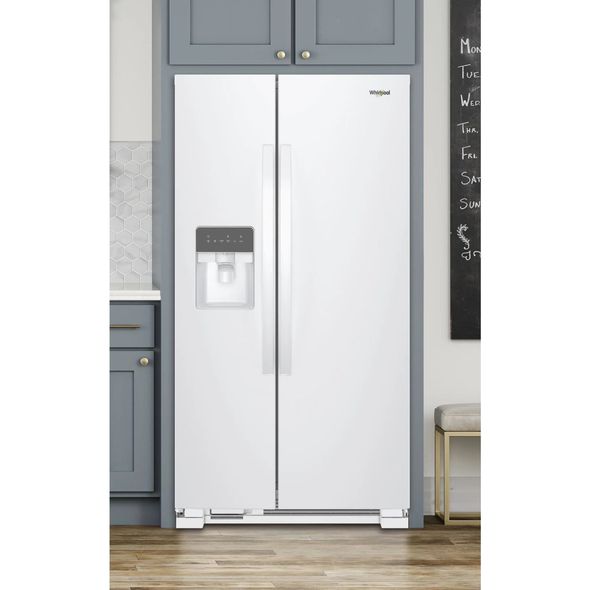 Whirlpool 33-inch Wide Side-by-Side Refrigerator - 21 cu. ft. -White (WRS331SDHW) - Image 13