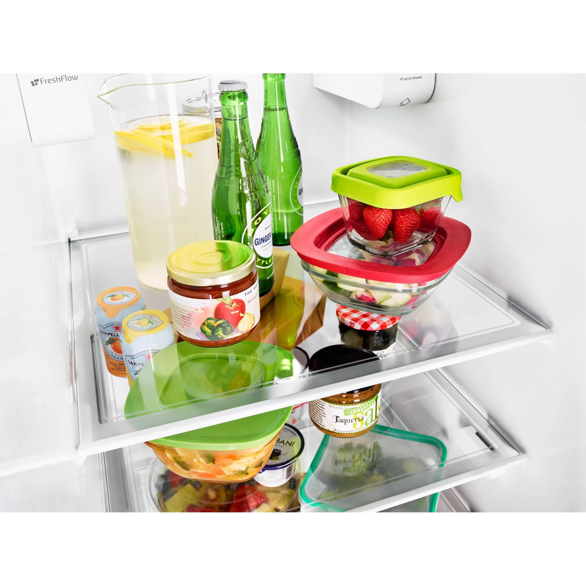 Whirlpool 36" Wide Contemporary Handle Counter Depth Side-by-Side Refrigerator - 21 cu. ft. (WRSA71CIHZ) - Image 2