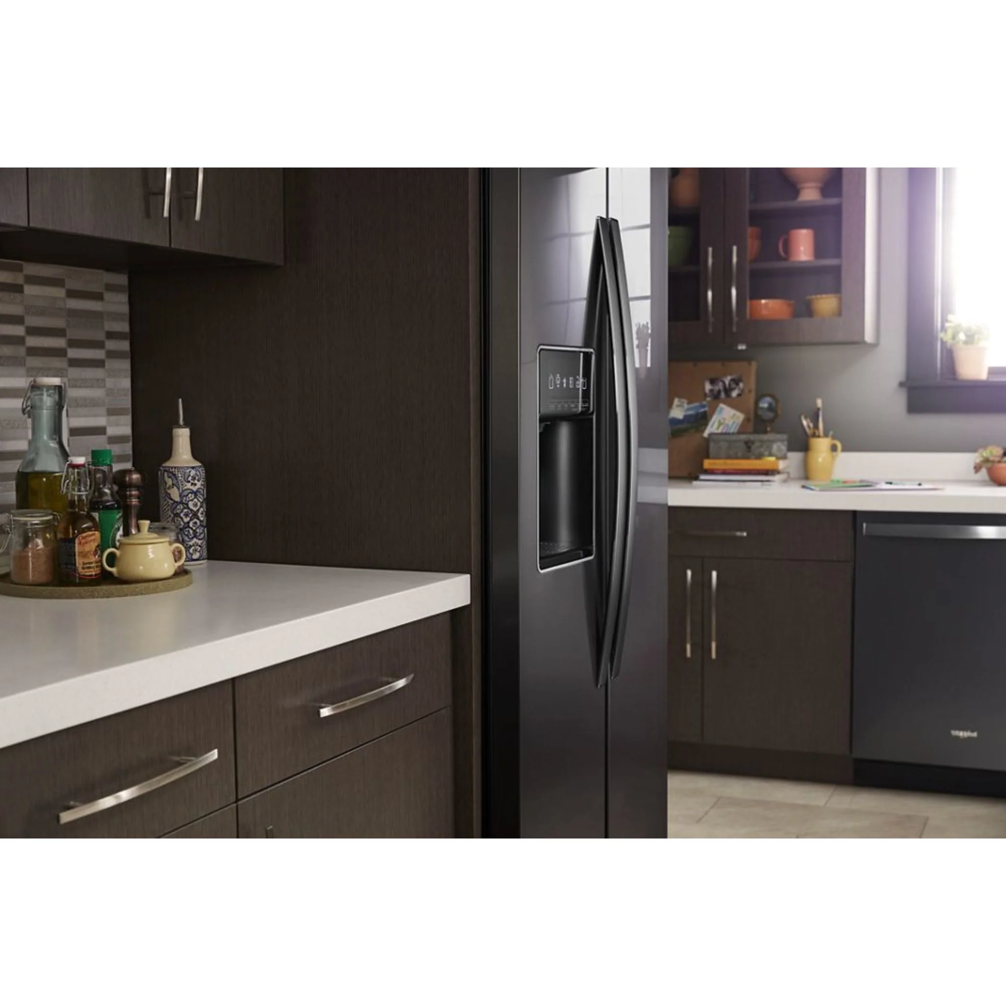 Whirlpool 36" Wide Contemporary Handle Counter Depth Side-by-Side Refrigerator - 21 cu. ft. (WRSA71CIHZ) - Image 34