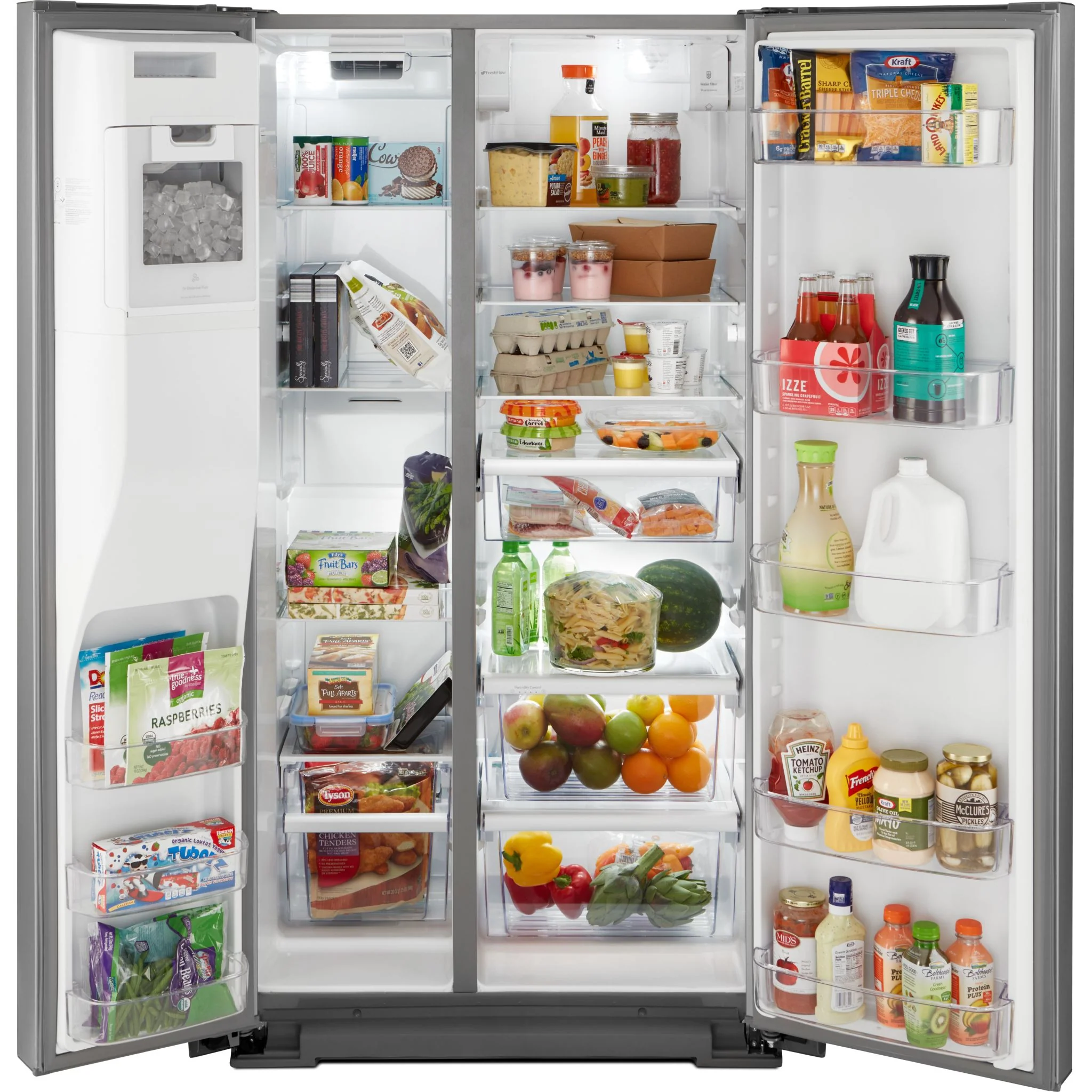 Whirlpool 36" Wide Contemporary Handle Counter Depth Side-by-Side Refrigerator - 21 cu. ft. (WRSA71CIHZ) - Image 7