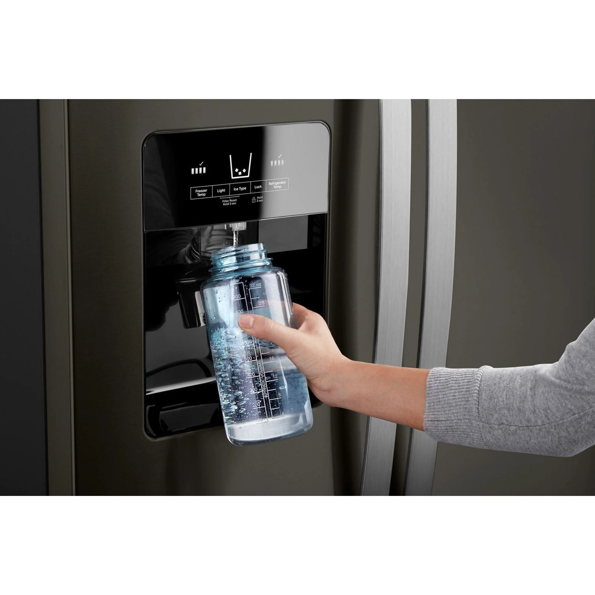 Whirlpool 33-inch Wide Side-by-Side Refrigerator - 21 cu. ft. -Black Stainless (WRS321SDHV) - Image 11