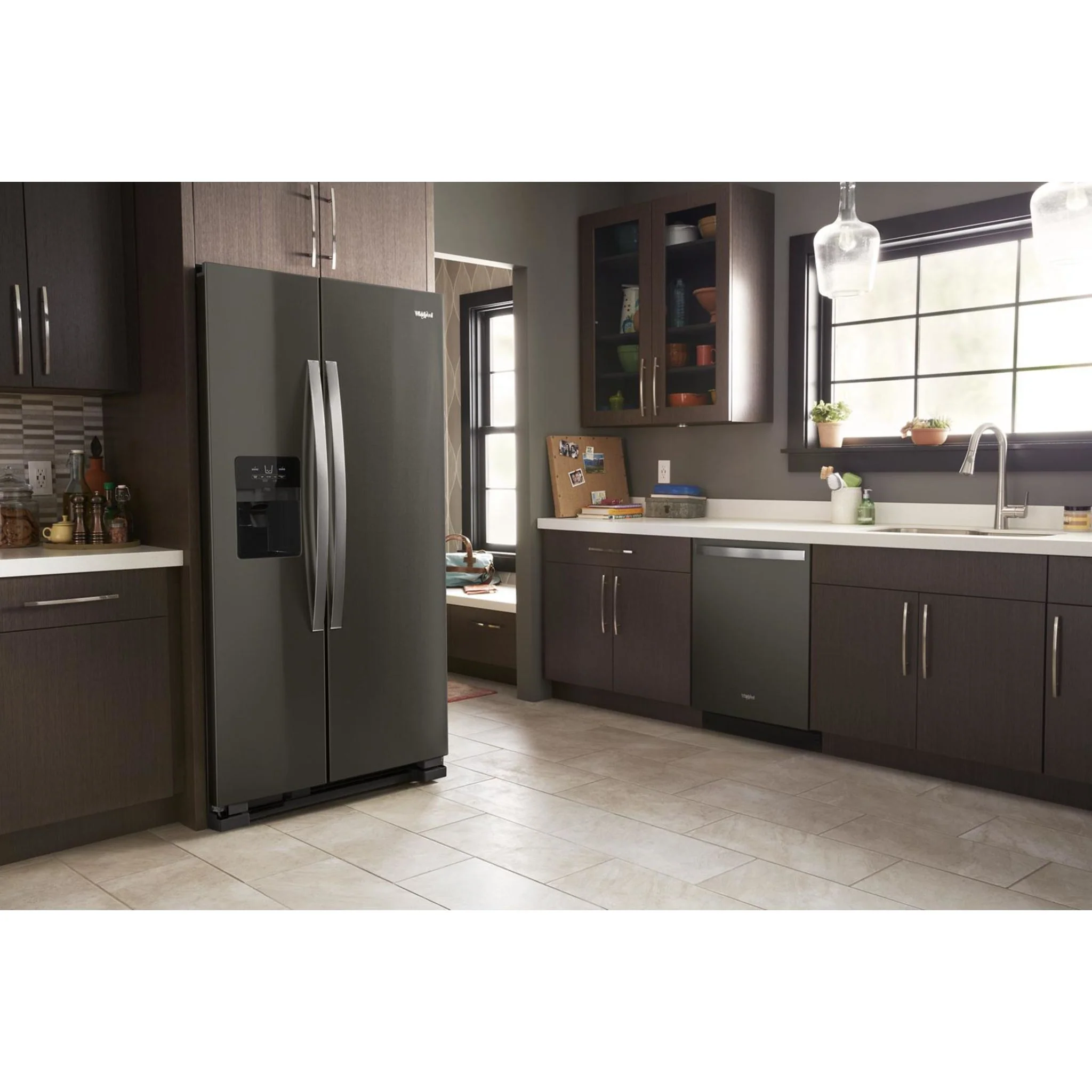 Whirlpool 33-inch Wide Side-by-Side Refrigerator - 21 cu. ft. -Black Stainless (WRS321SDHV) - Image 15