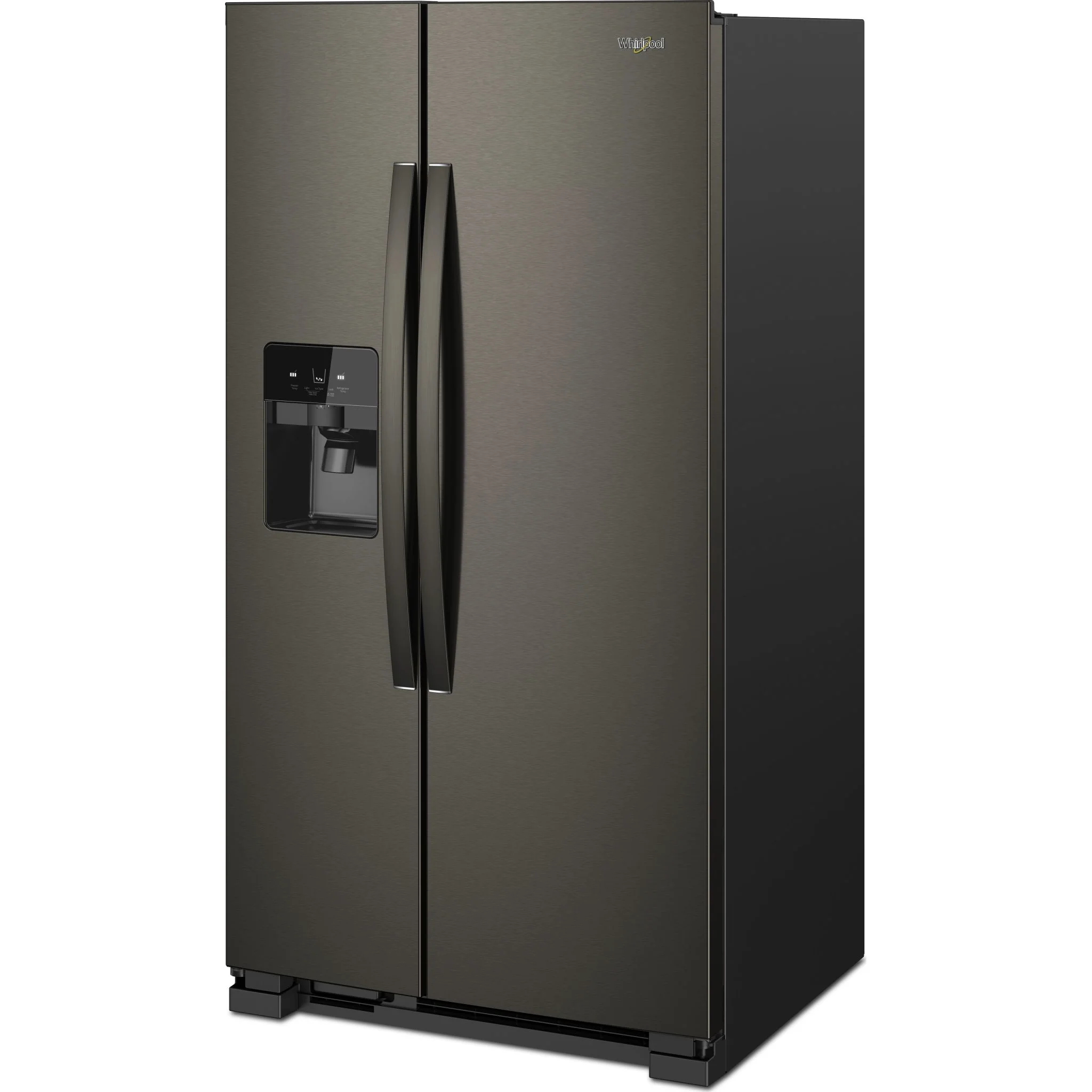 Whirlpool 33-inch Wide Side-by-Side Refrigerator - 21 cu. ft. -Black Stainless (WRS321SDHV) - Image 2