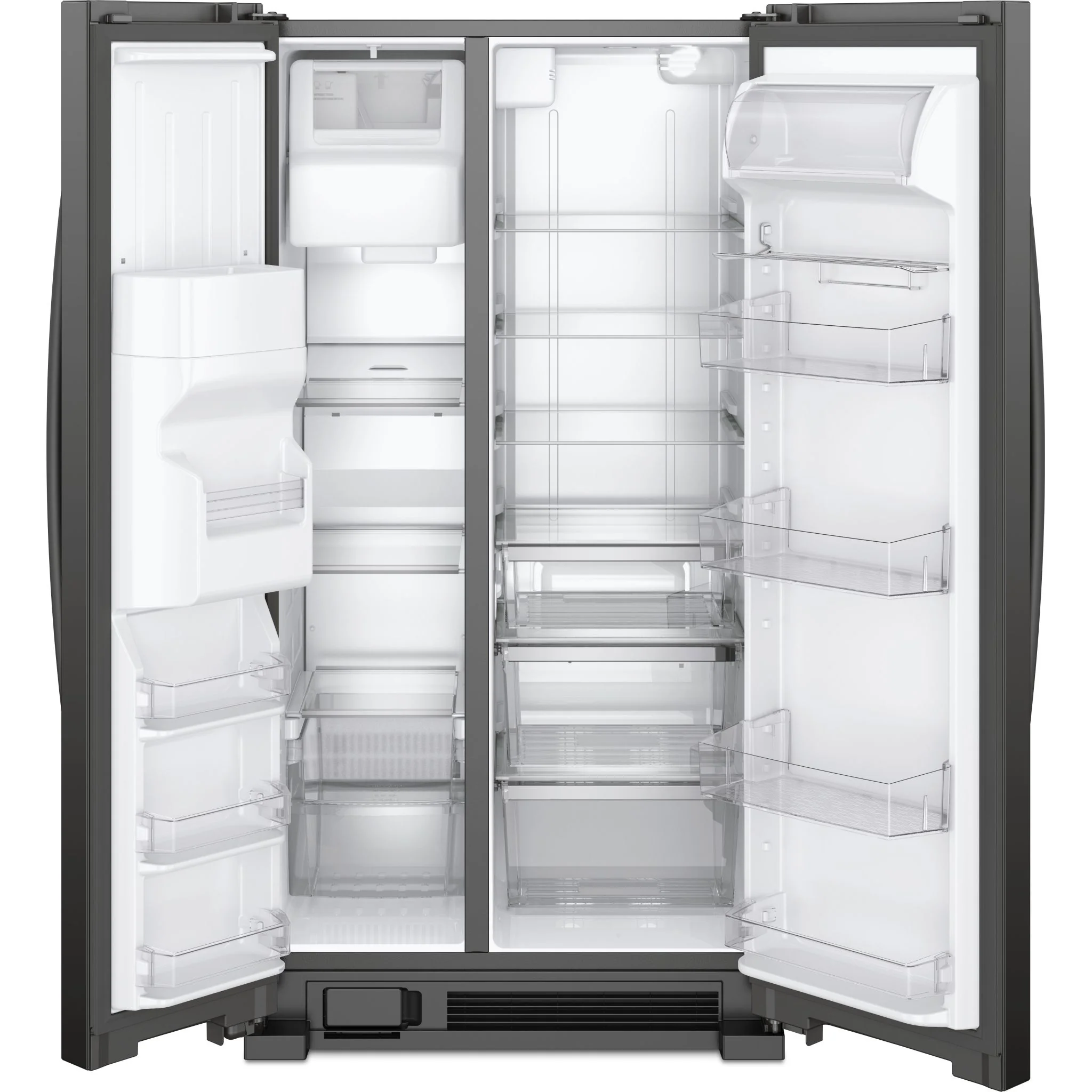 Whirlpool 33-inch Wide Side-by-Side Refrigerator - 21 cu. ft. -Black (WRS321SDHB) - Image 4