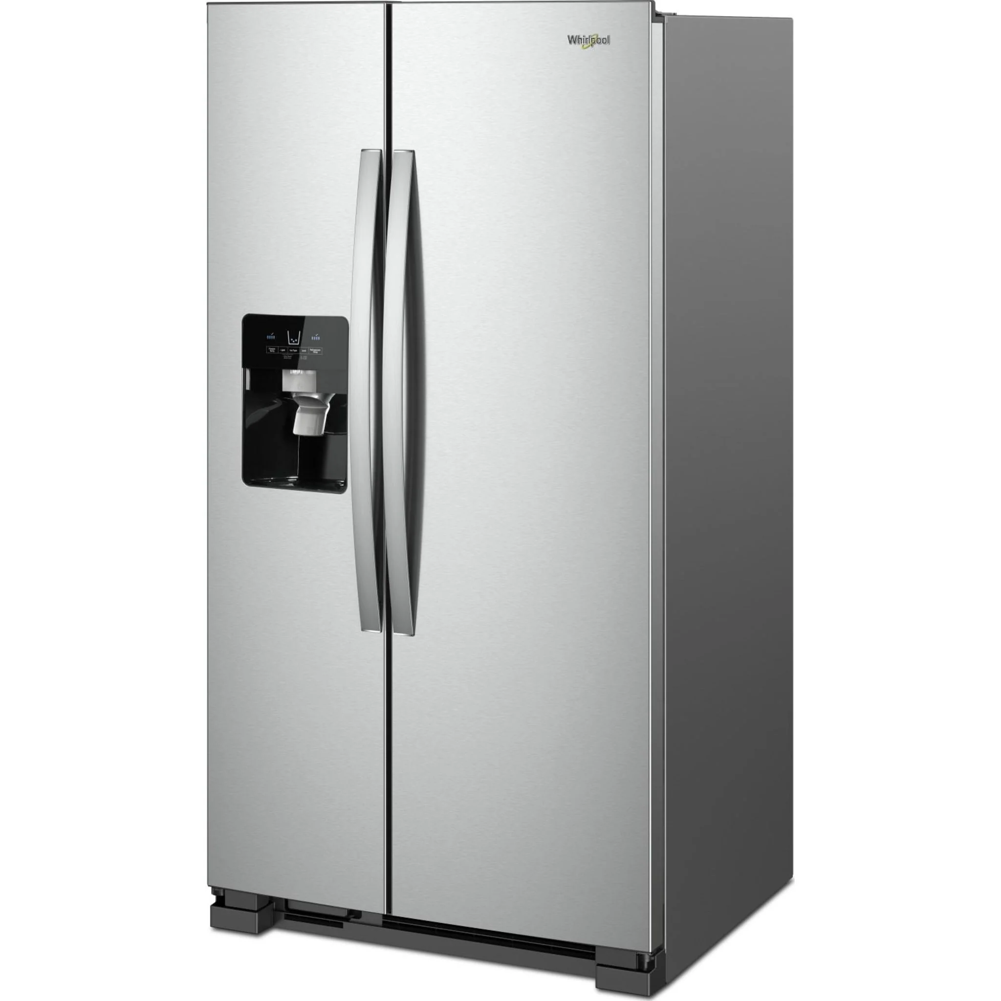 Whirlpool 36-inch Wide Side-by-Side Refrigerator - 25 cu. ft. -Monochromatic Stainless Steel (WRS335SDHM) - Image 2