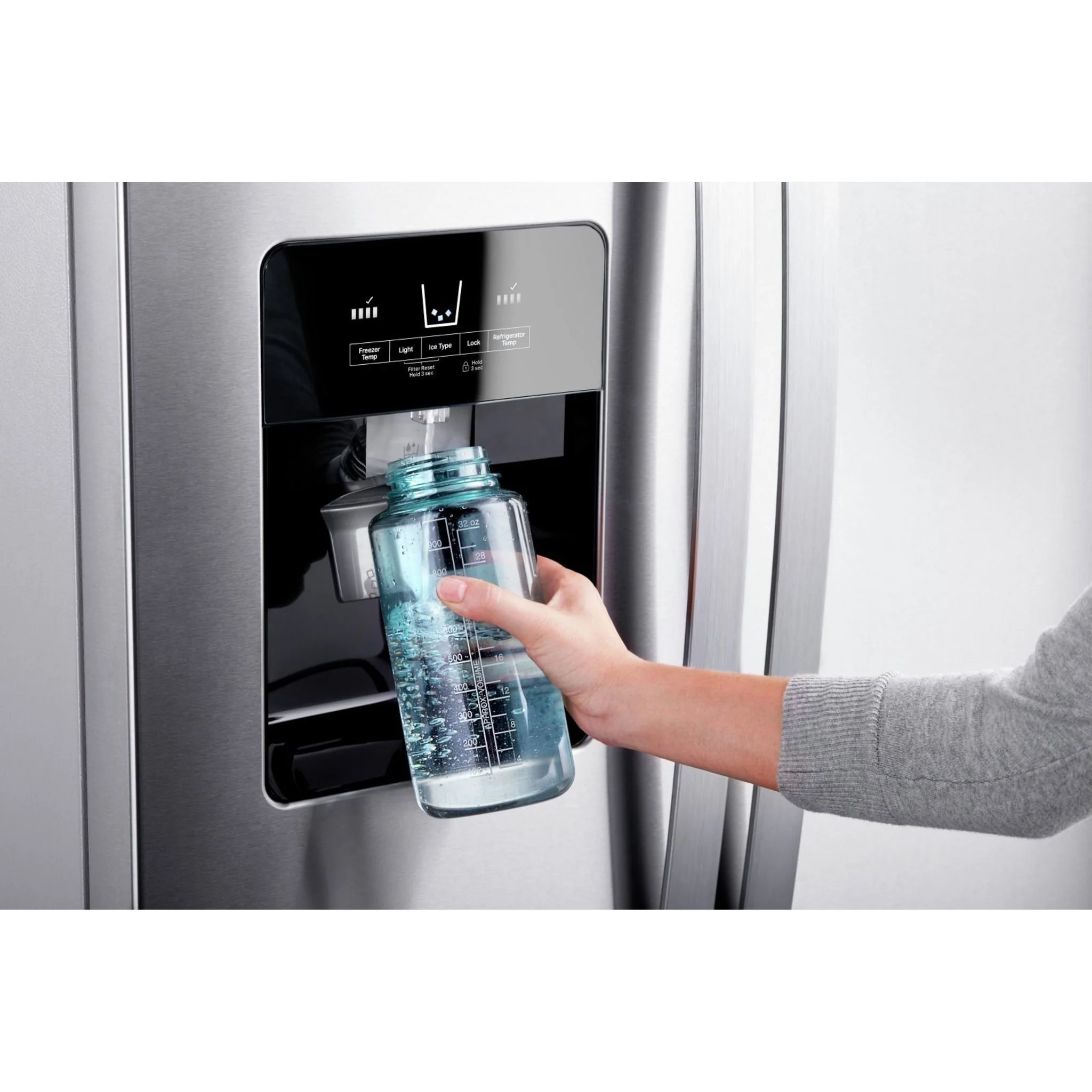 Whirlpool 36-inch Wide Side-by-Side Refrigerator - 25 cu. ft. -Monochromatic Stainless Steel (WRS335SDHM) - Image 6
